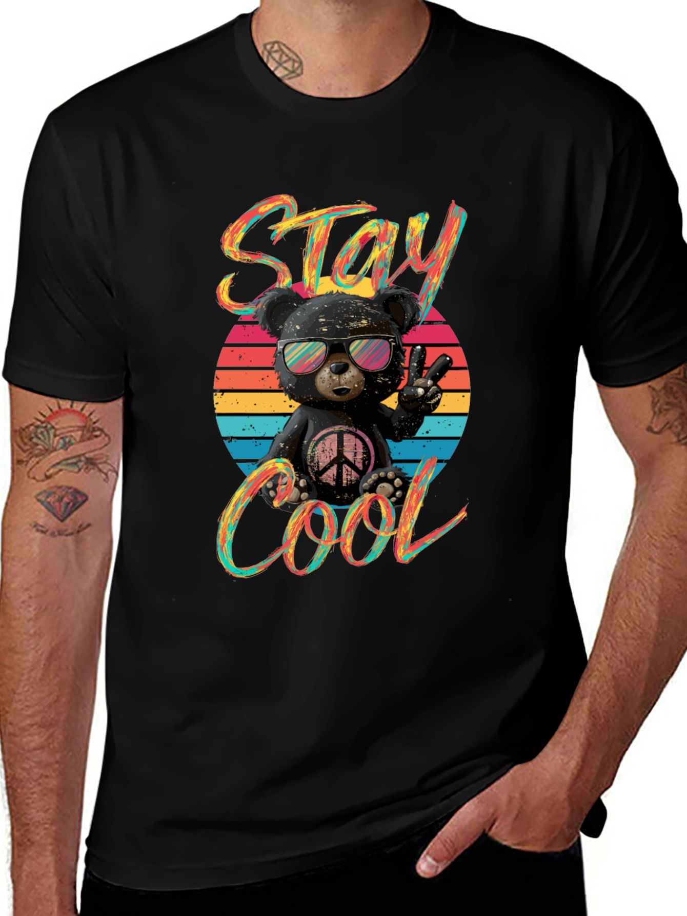 Variant 16 of Stay Cool Bear Graphic Tee