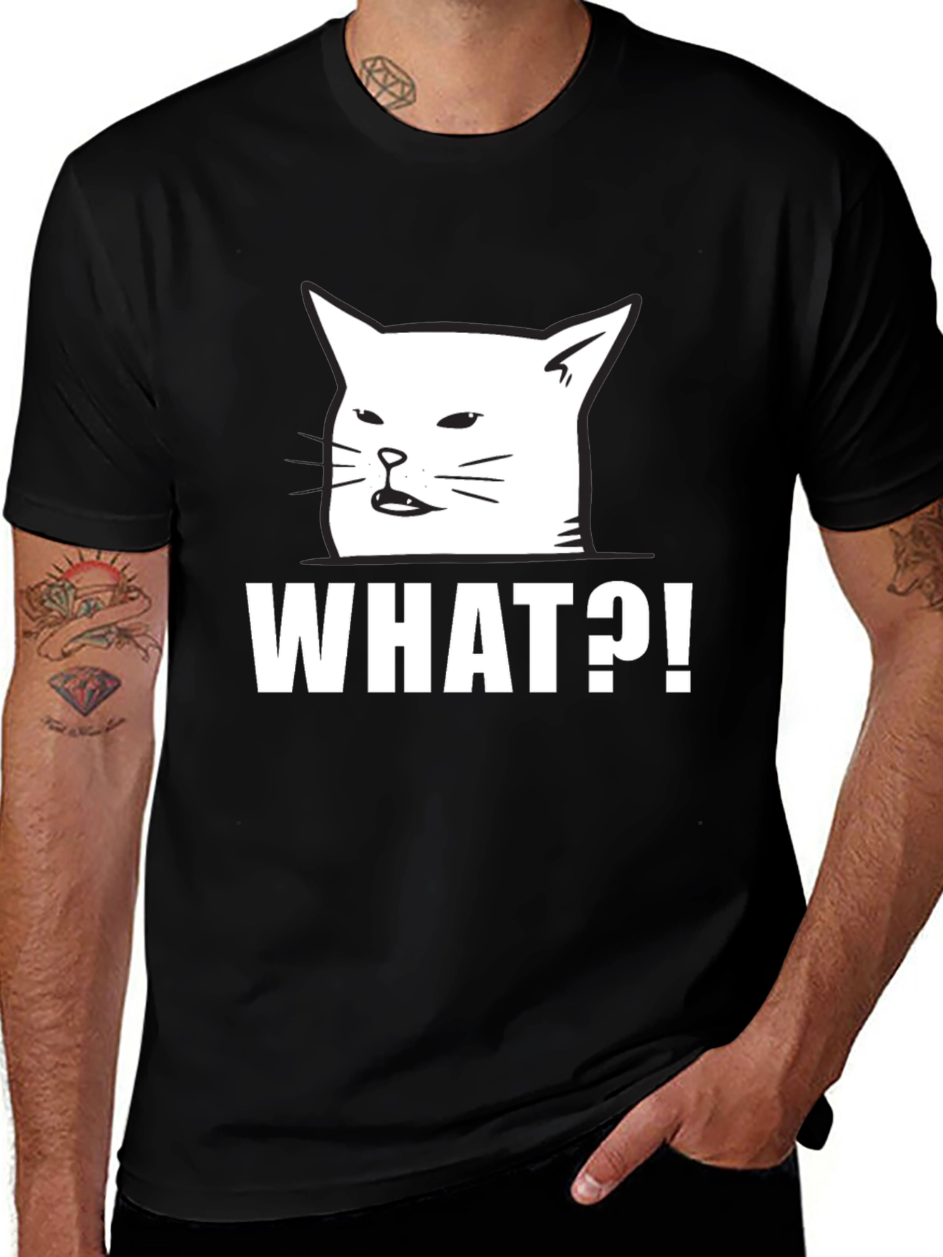 Variant 15 of Woman Yelling at a Cat Meme Graphic T-Shirt