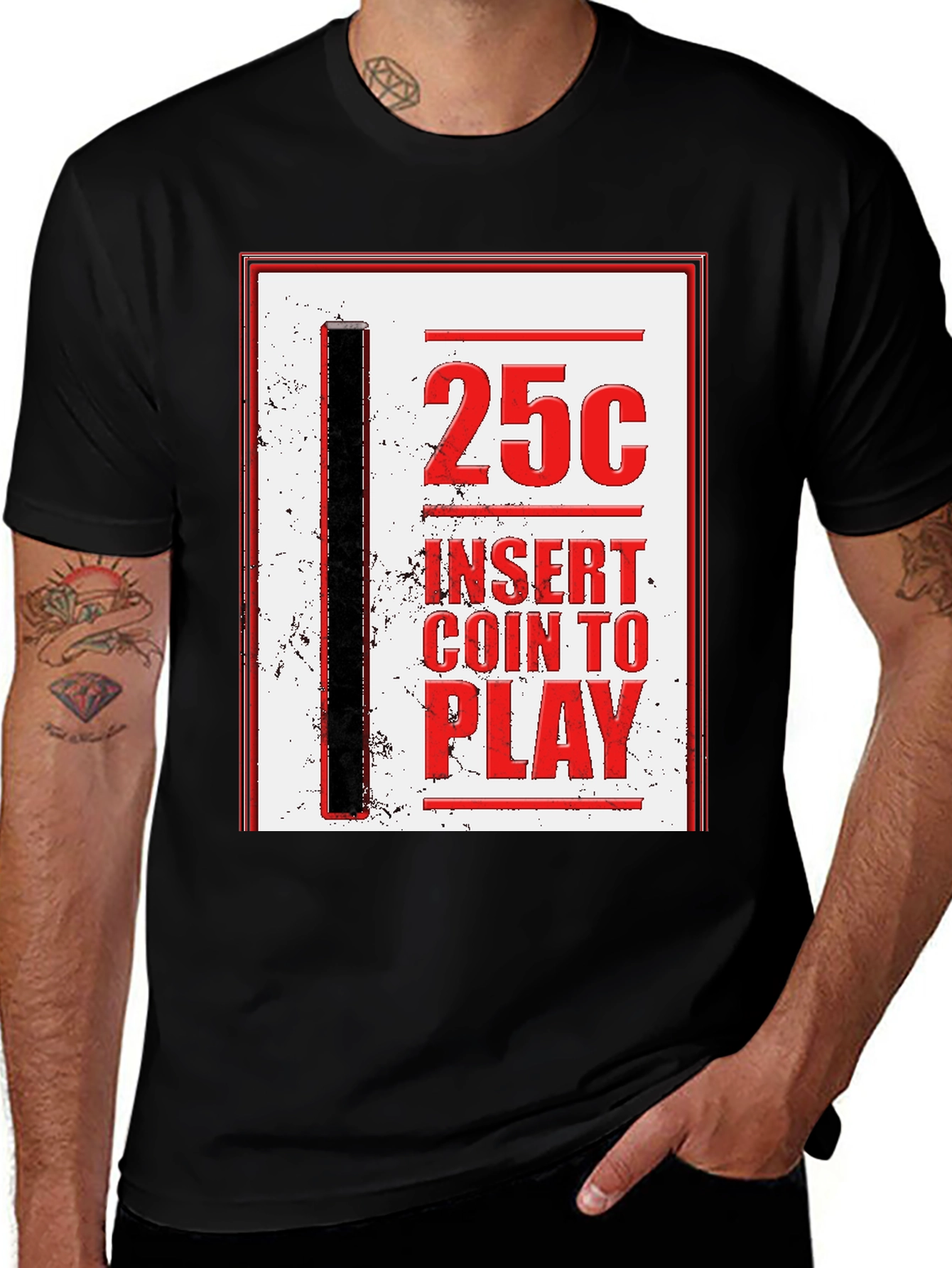 25 Cent Insert Coin to Play Graphic Tee