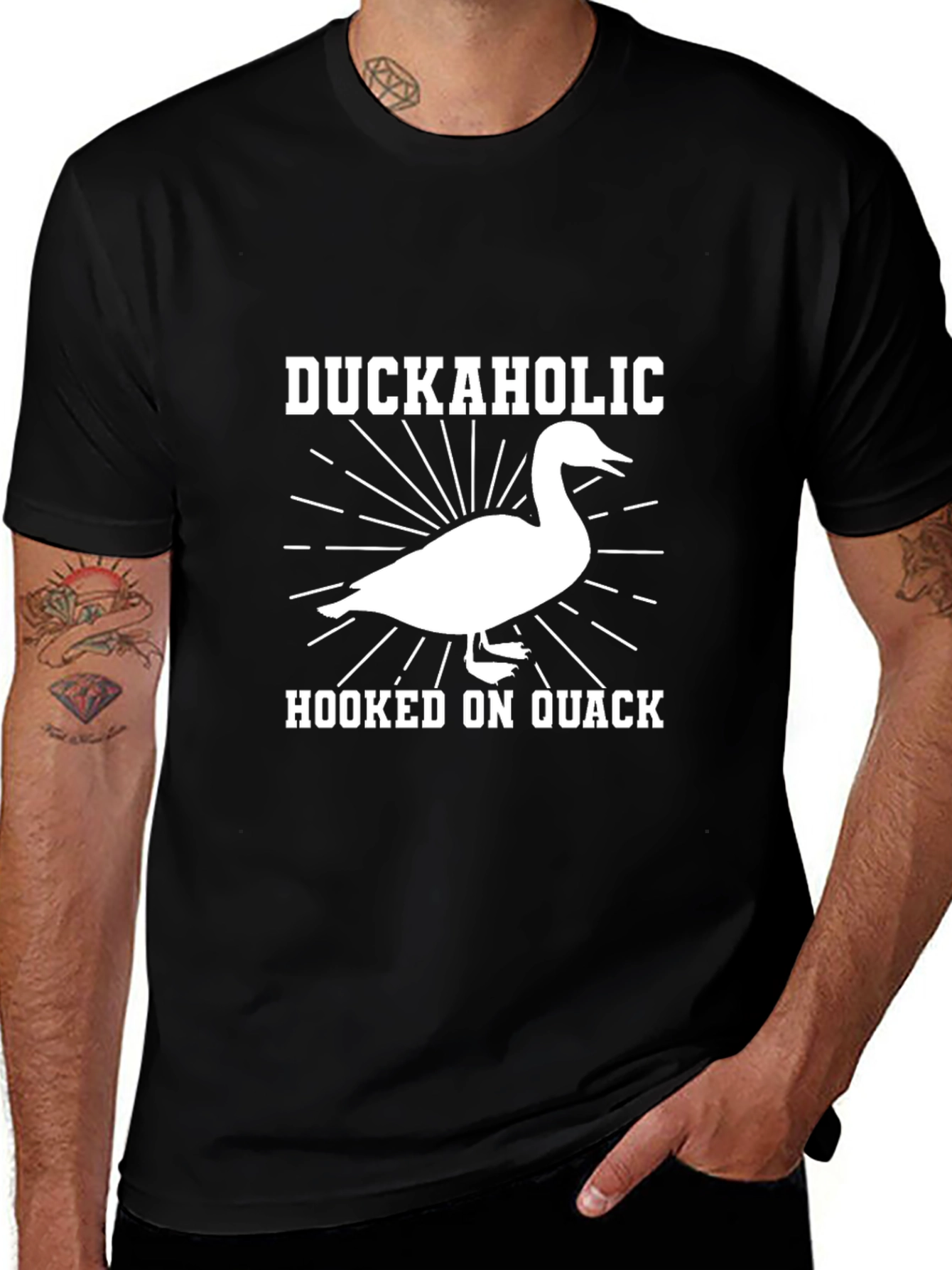 Variant 2 of Duckaholic T-Shirt - Hooked on Quack