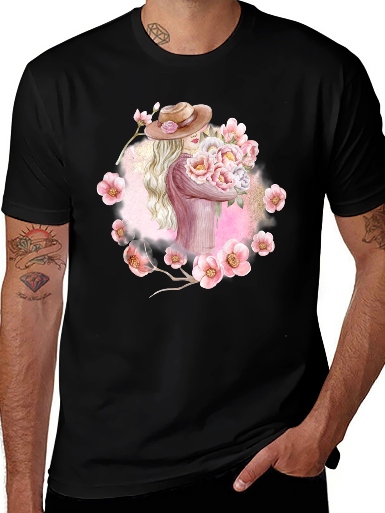 Variant 17 of Floral Woman Graphic T-Shirt