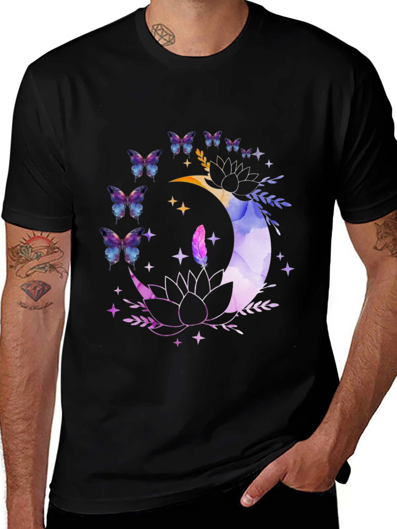 Variant 18 of Moon Butterfly Graphic T-Shirt