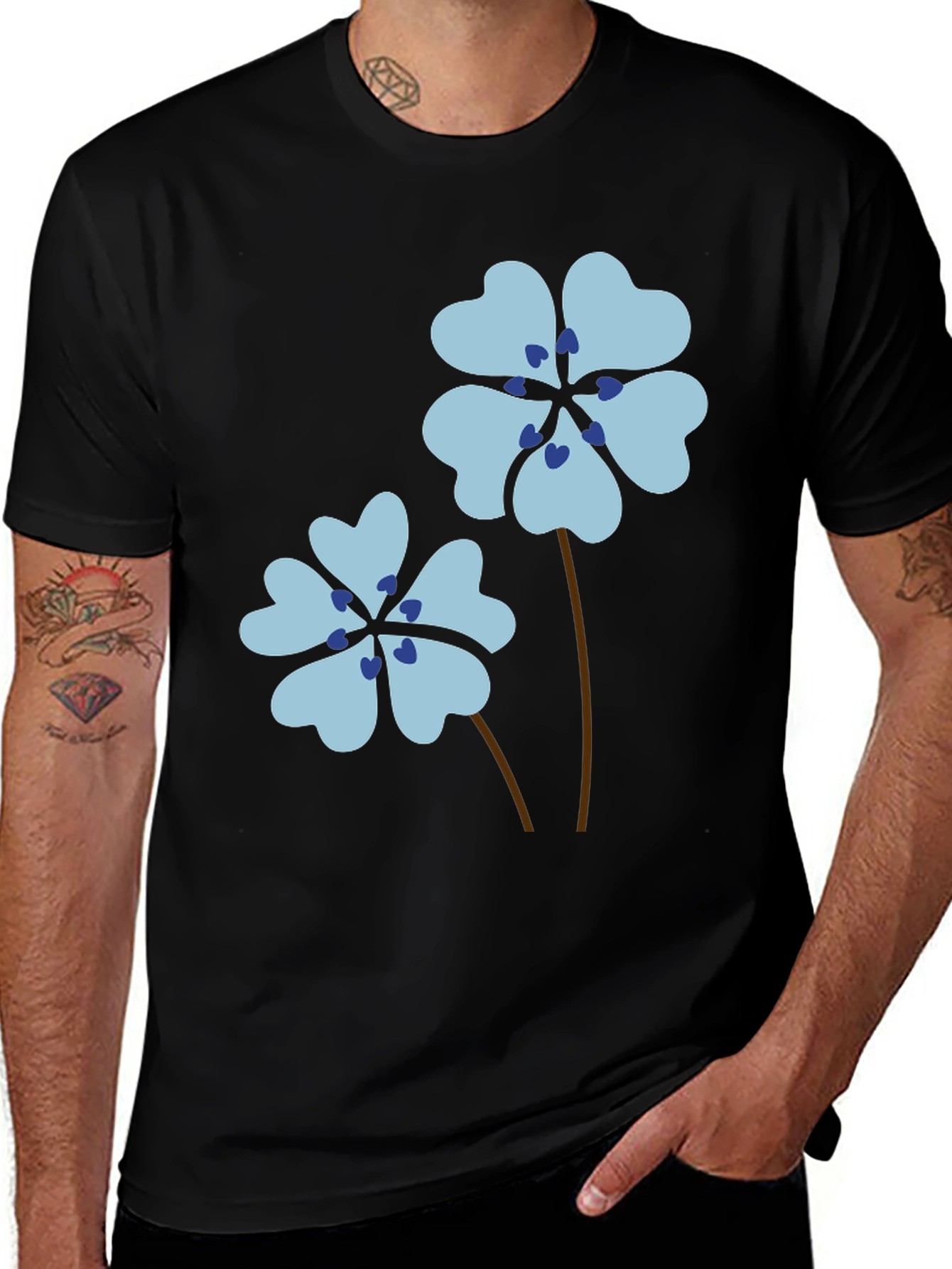 Variant 3 of Floral Heart Petal T-Shirt