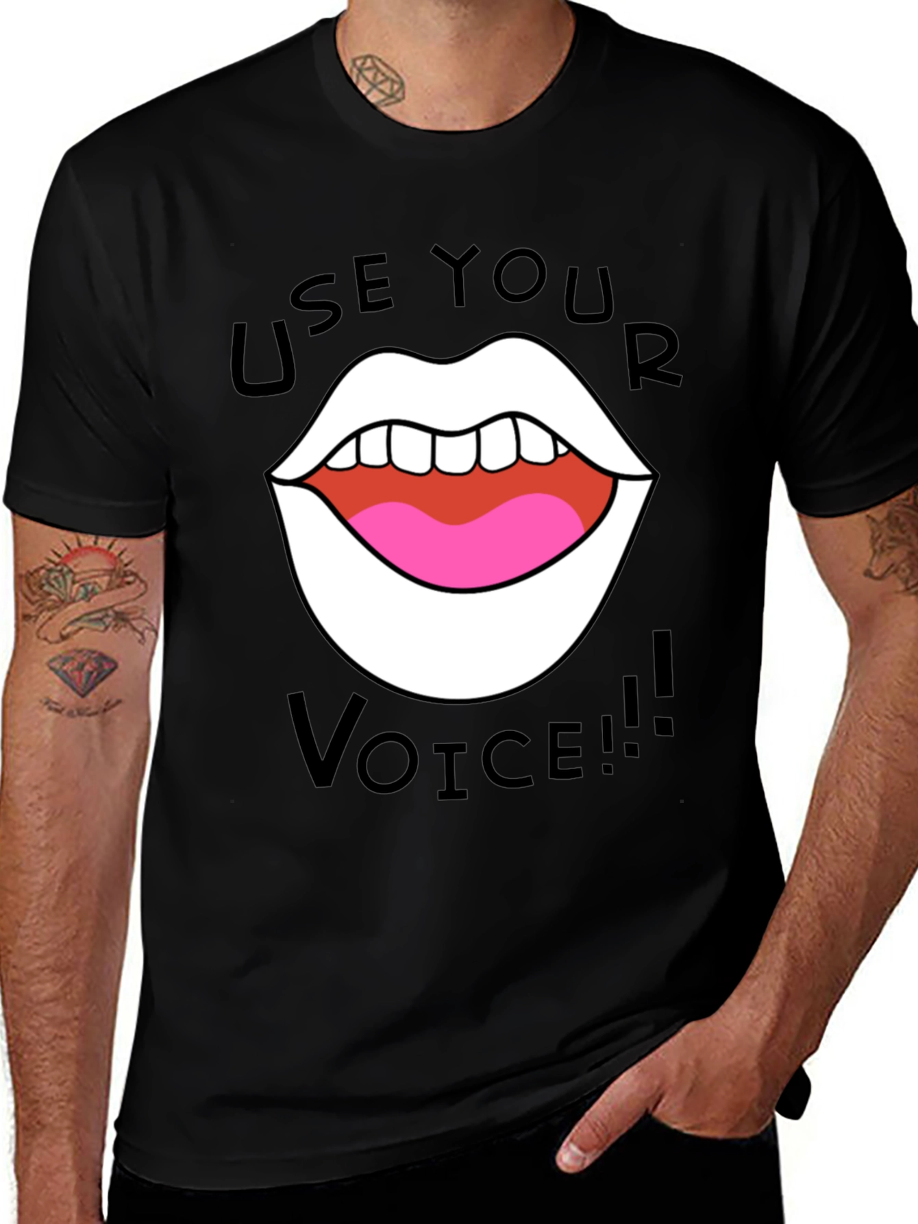 Use Your Voice T-Shirt - Bold Graphic Tee