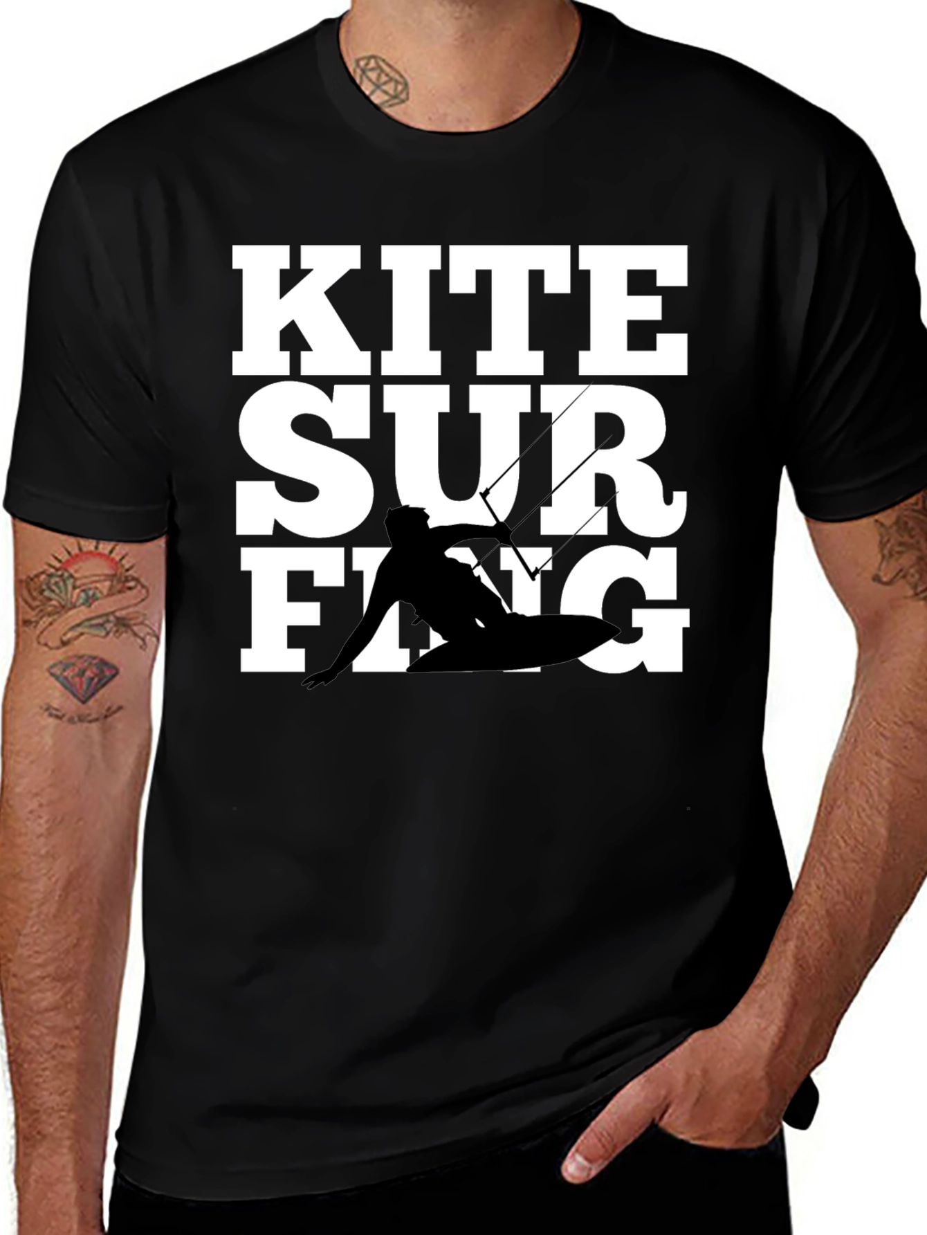 Variant 21 of Kite Surfing Graphic Tee - Cool Sport T-Shirt