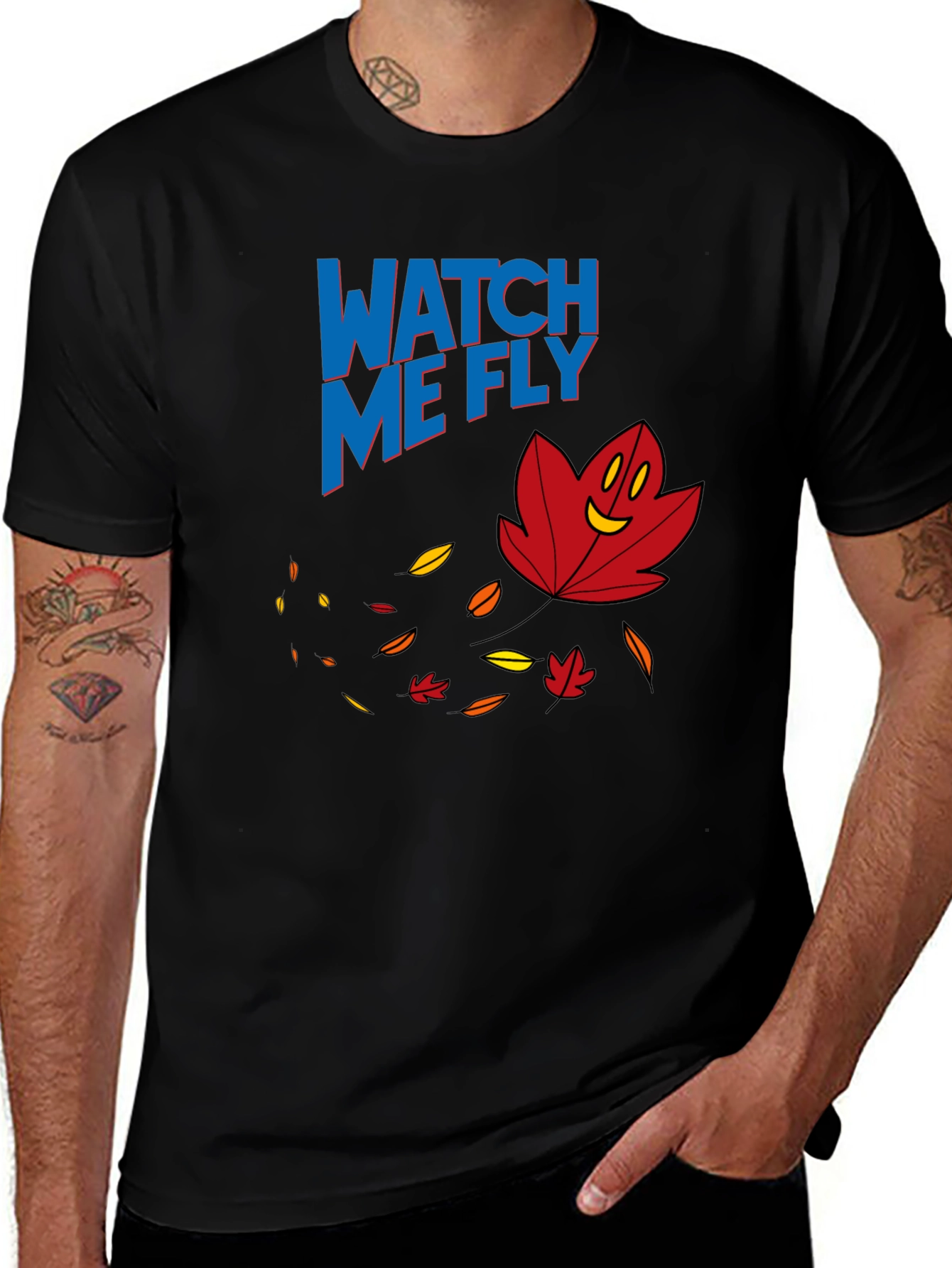 Variant 16 of Watch Me Fly Leaf Graphic T-Shirt
