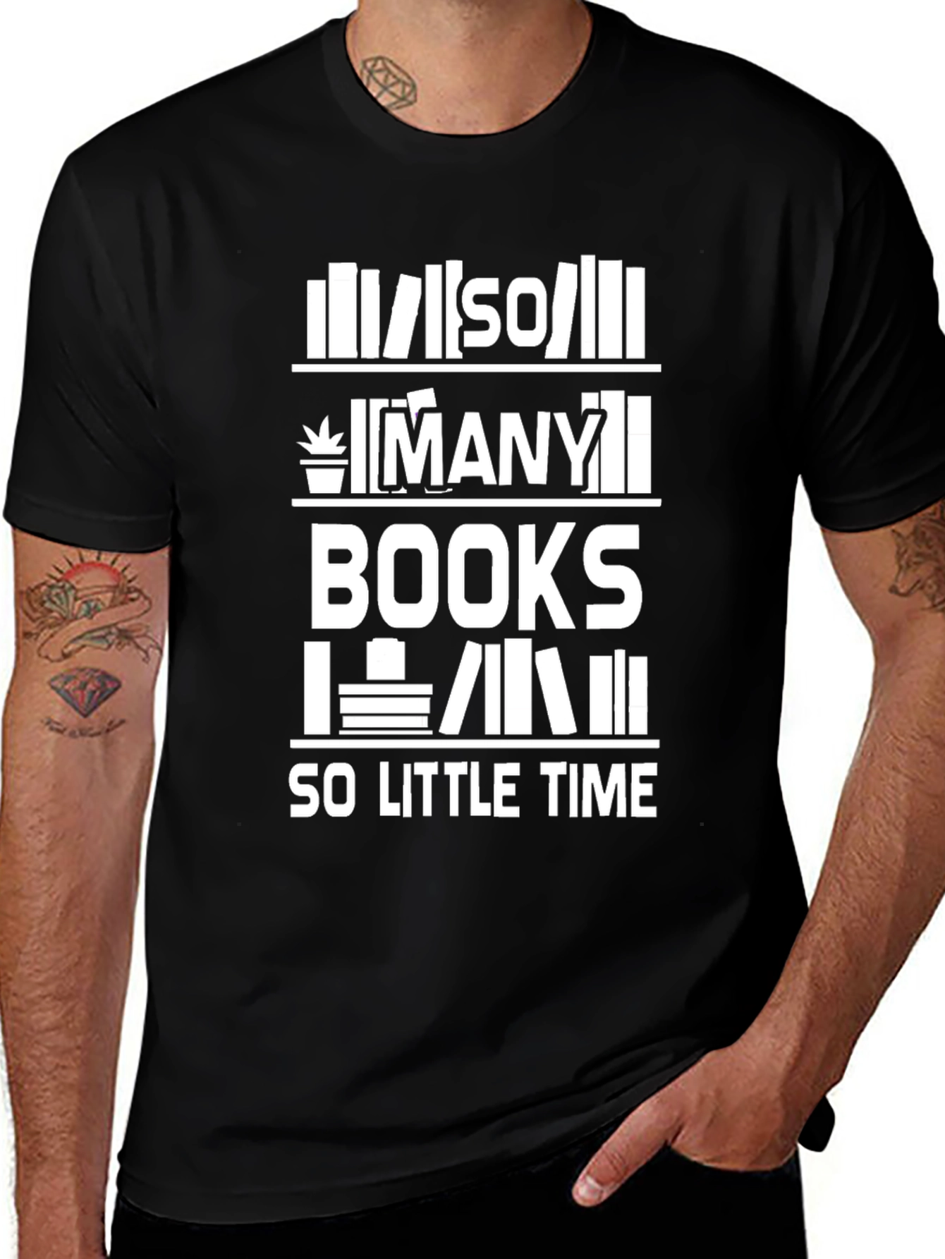 Variant 27 of So Many Books, So Little Time Unisex T-Shirt