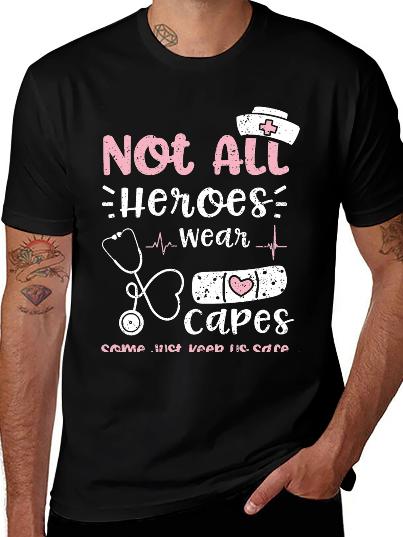 Variant 23 of Heroes Wear Capes Graphic T-Shirt