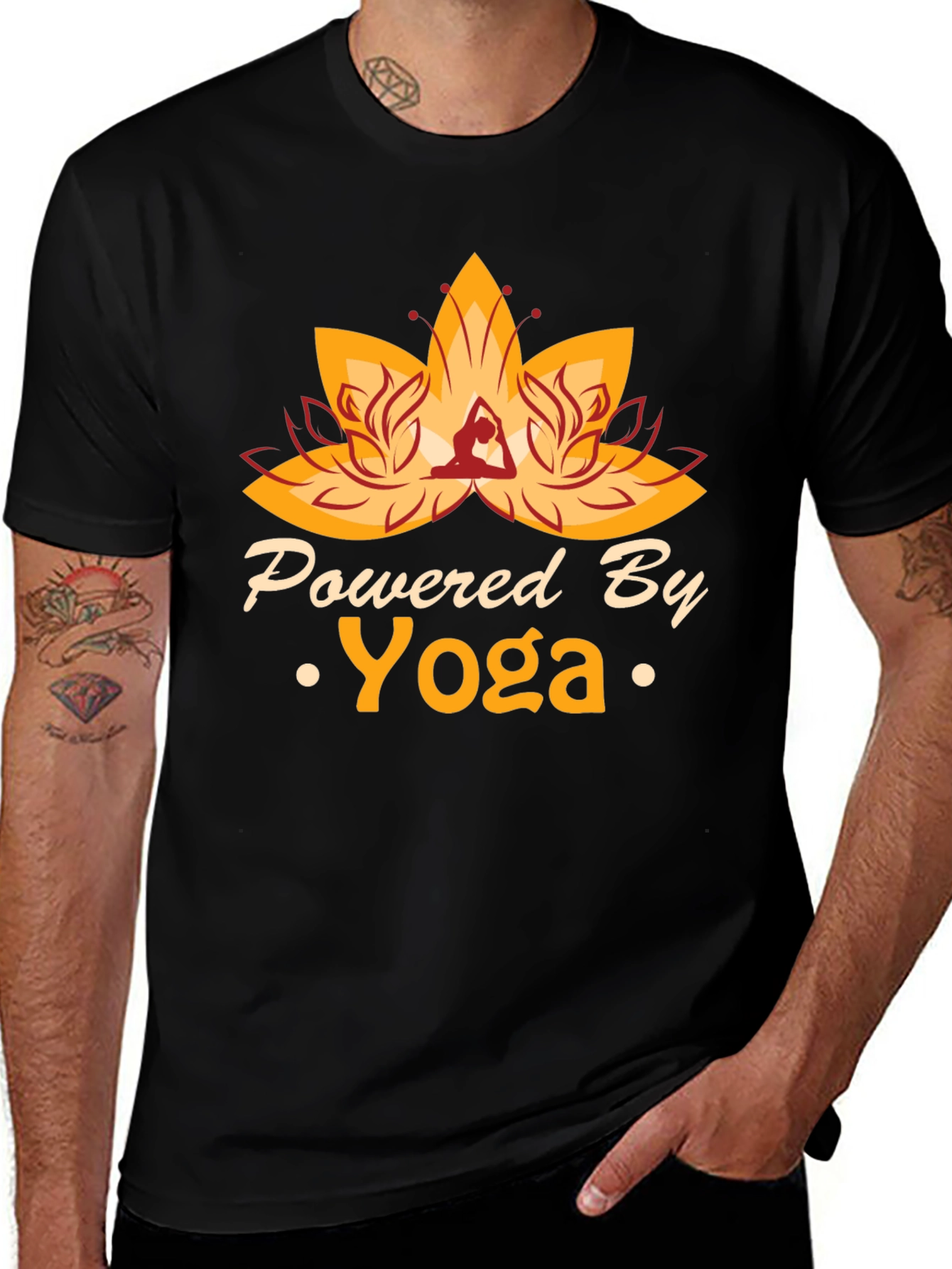 Variant 19 of Powered By Yoga Graphic T-Shirt