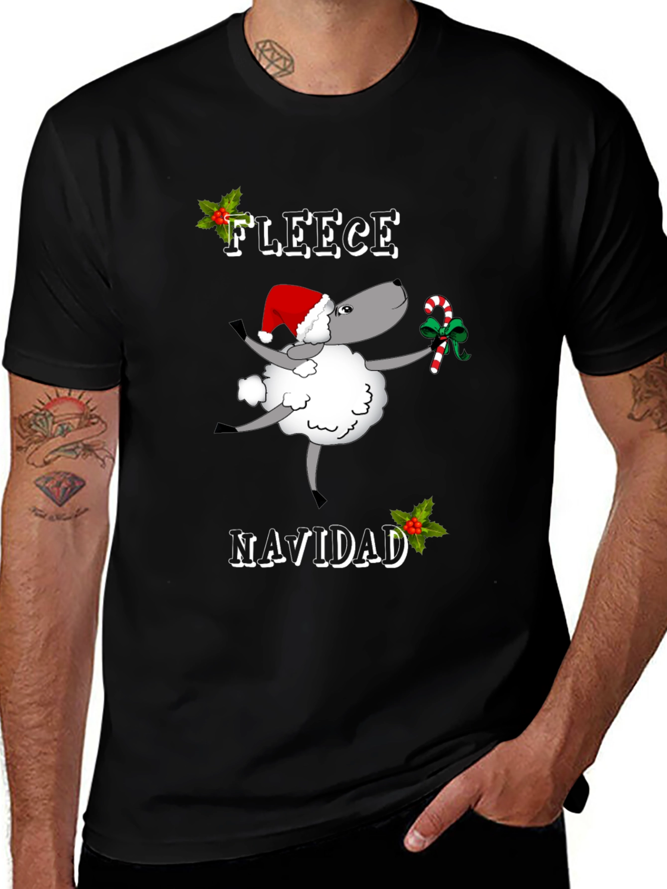 Fleece Navidad Graphic T-Shirt