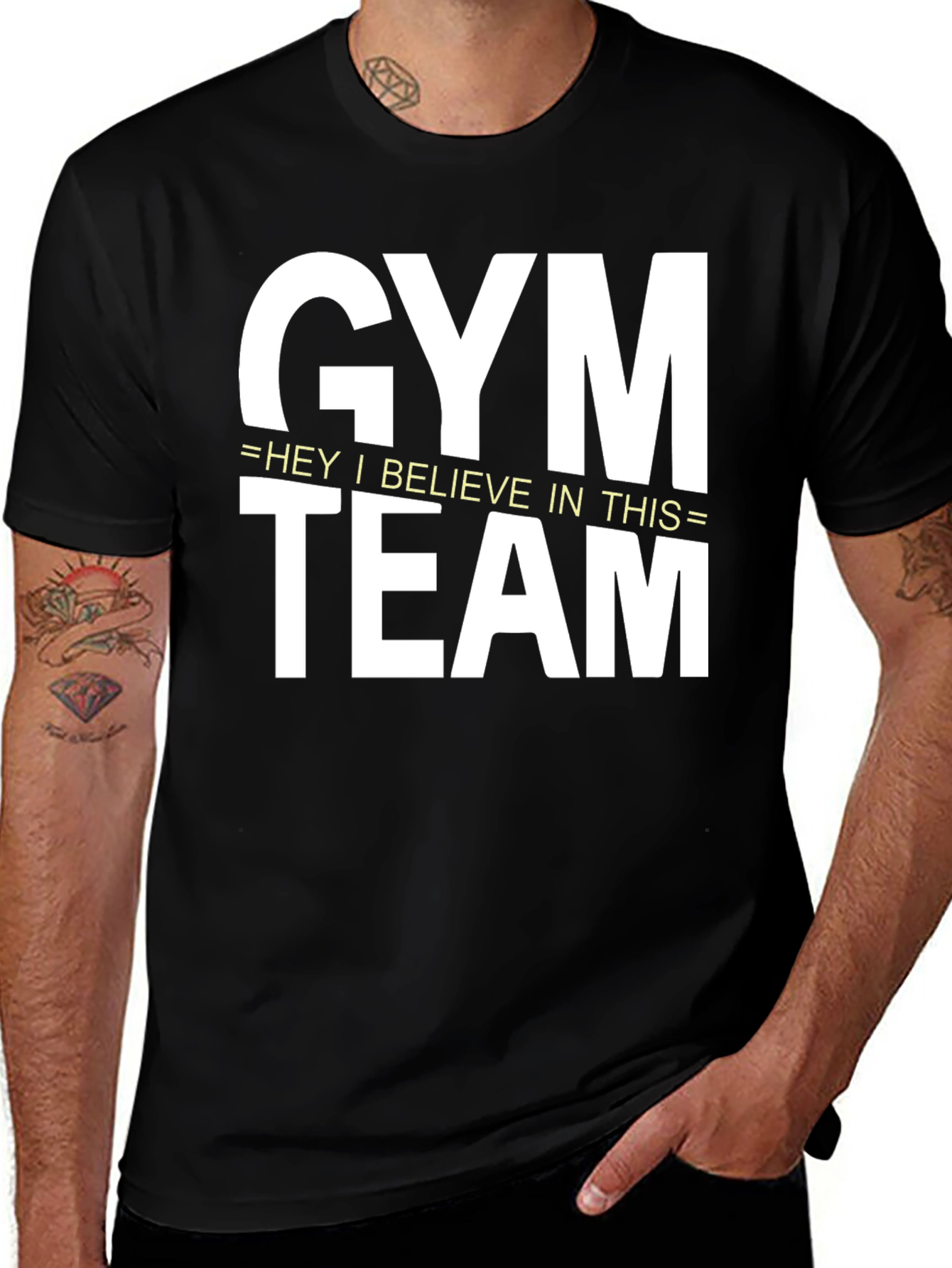 Variant 29 of Gym Team T-Shirt - Believe in This!