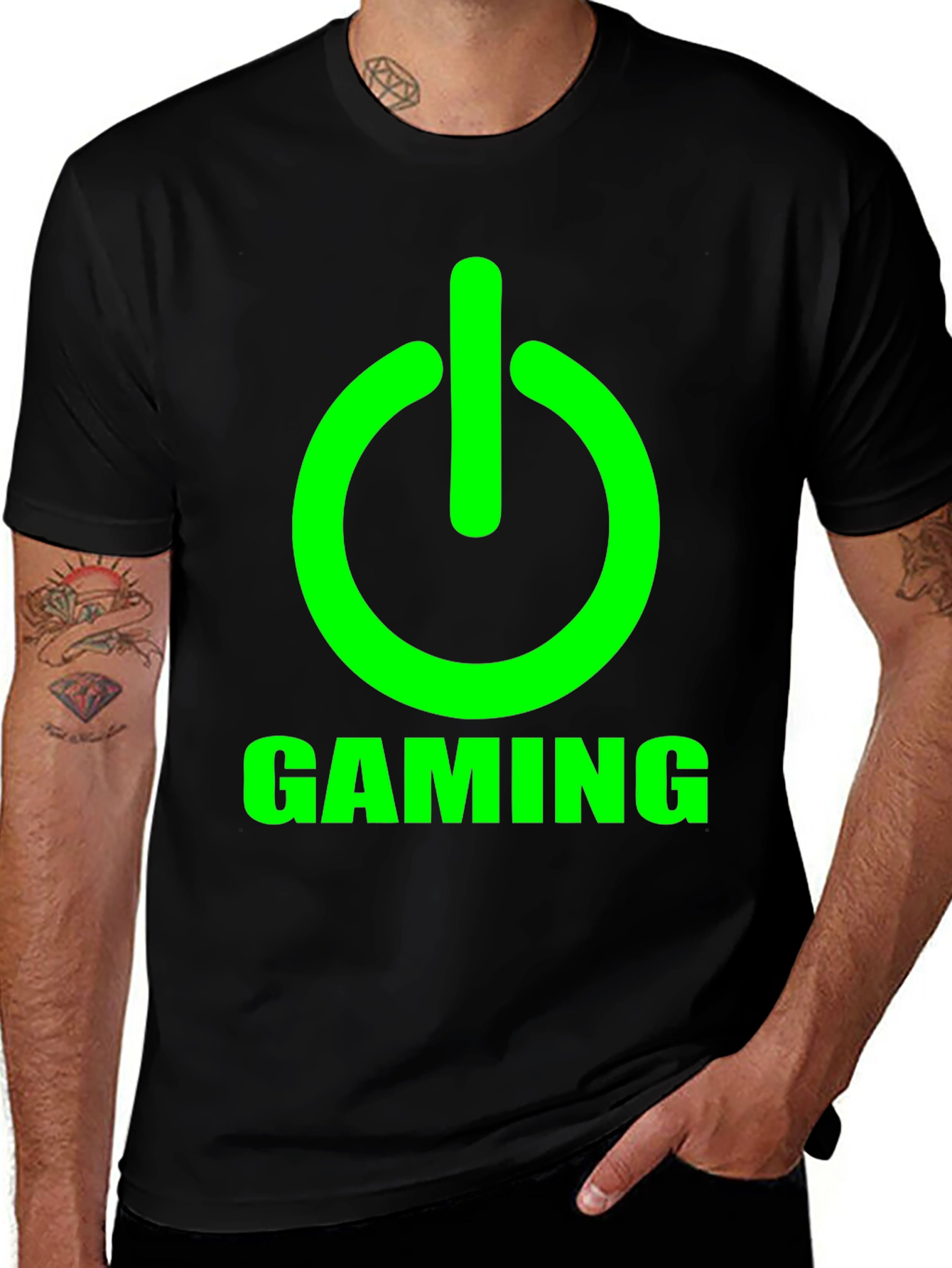 Variant 16 of Gaming Mode On Black Tee