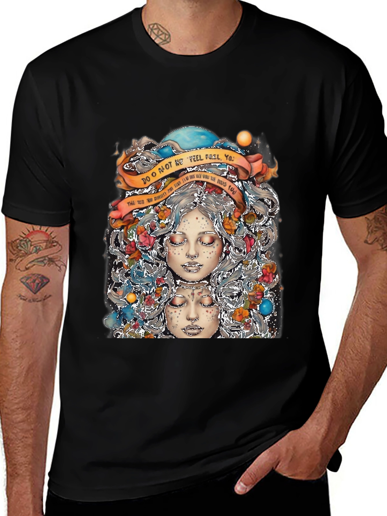 Variant 13 of Unique Artistic Graphic Print T-Shirt