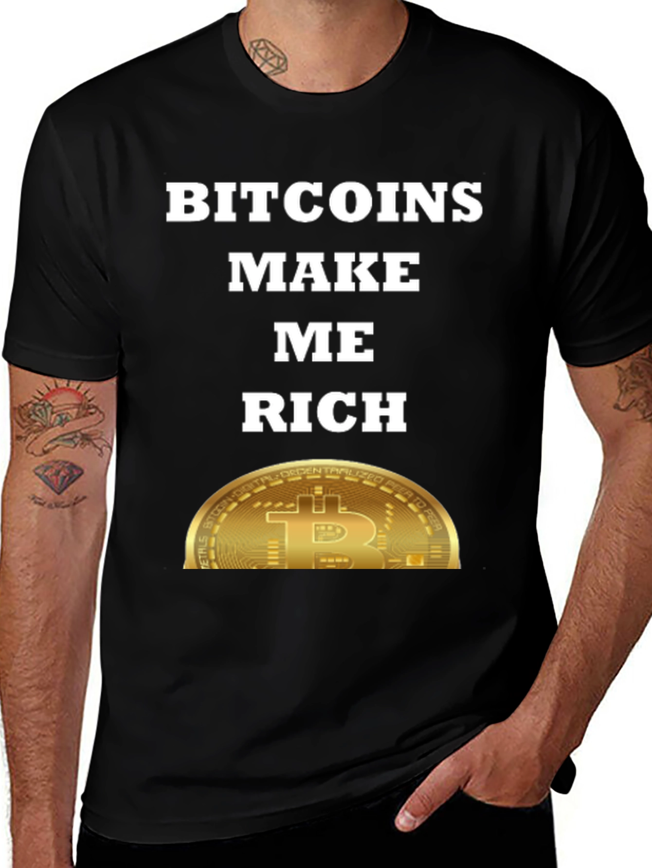 Bitcoins Make Me Rich T-Shirt