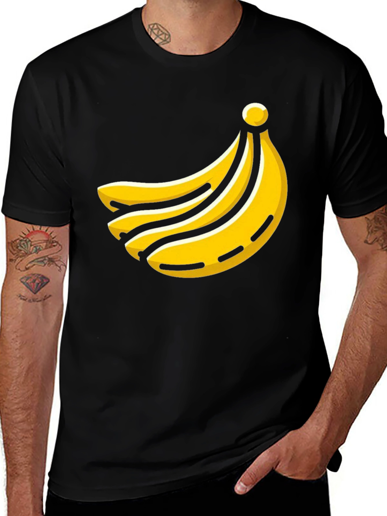 Variant 17 of Banana Graphic Tee - Funky Fruit Design!