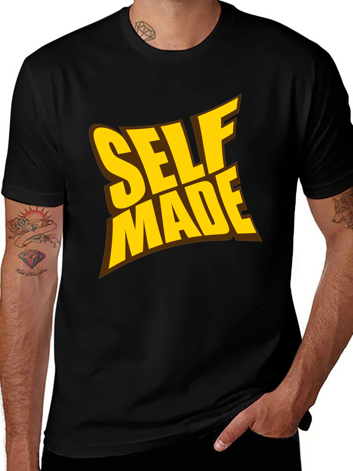 Variant 16 of Self Made Graphic Tee - Black T-Shirt