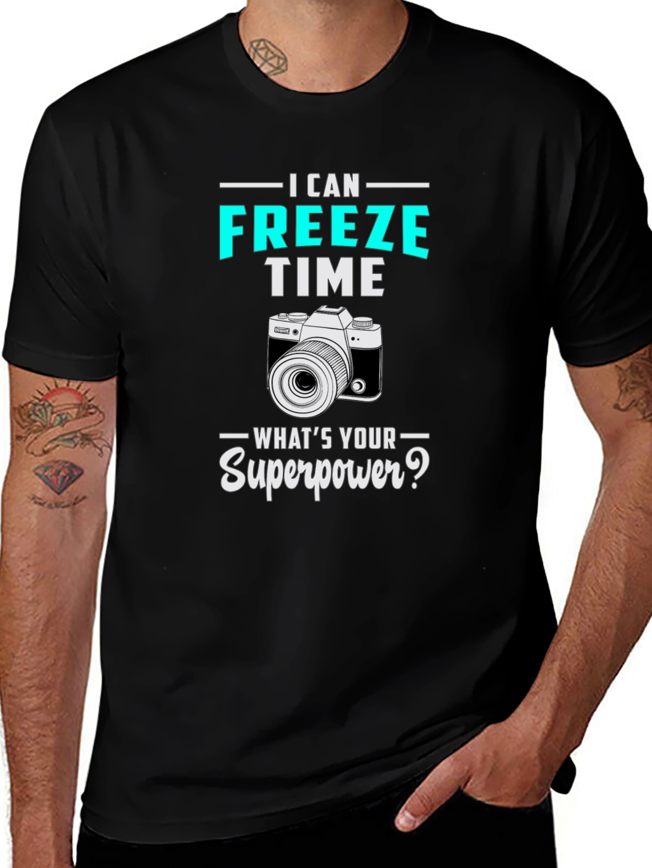 Variant 9 of I Can Freeze Time Camera Graphic Tee