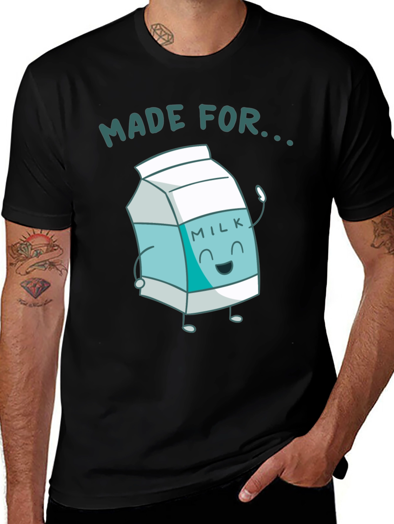 Variant 27 of Made For Milk Black T-Shirt