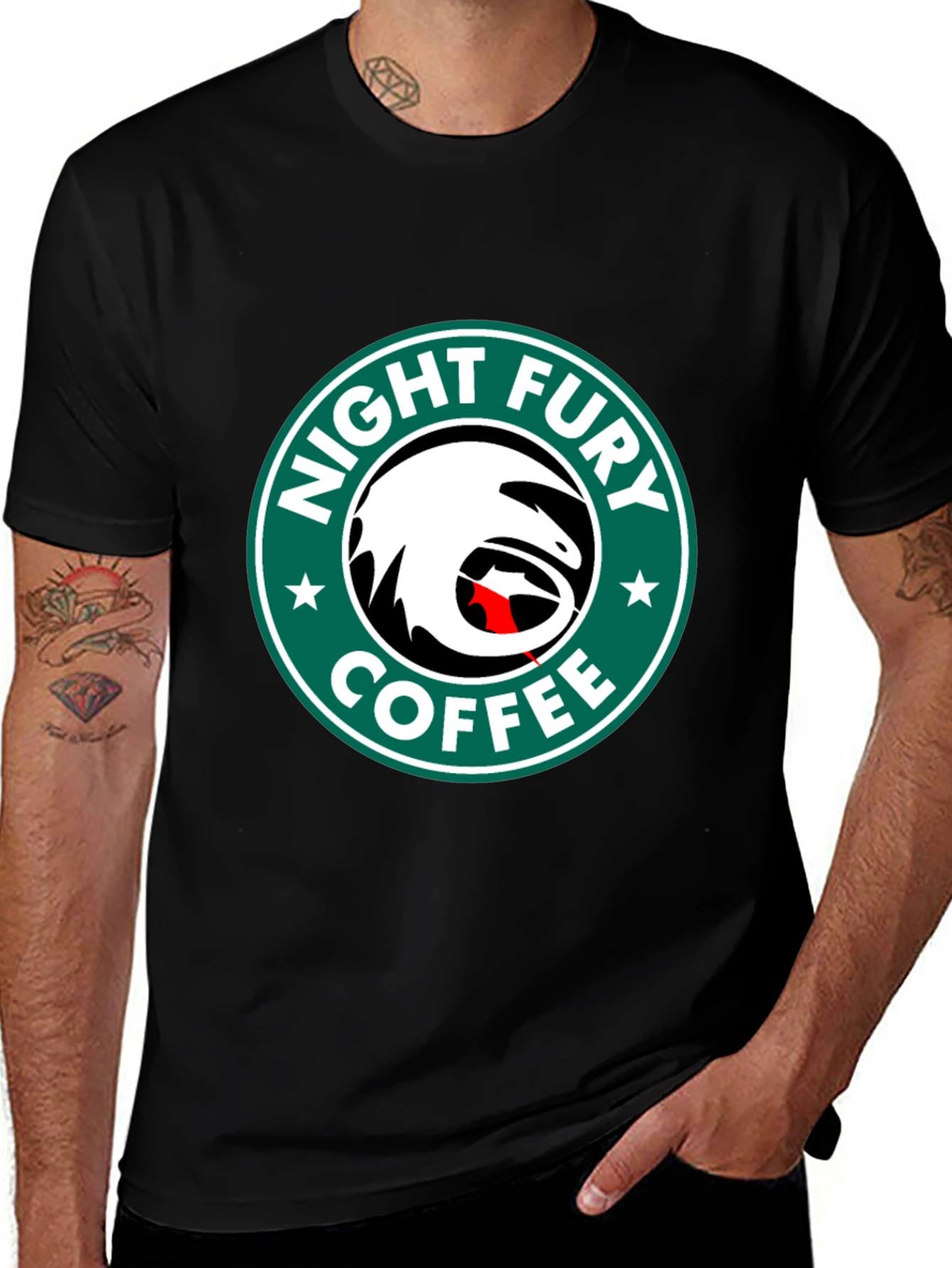 Variant 15 of Night Fury Coffee Graphic Tee