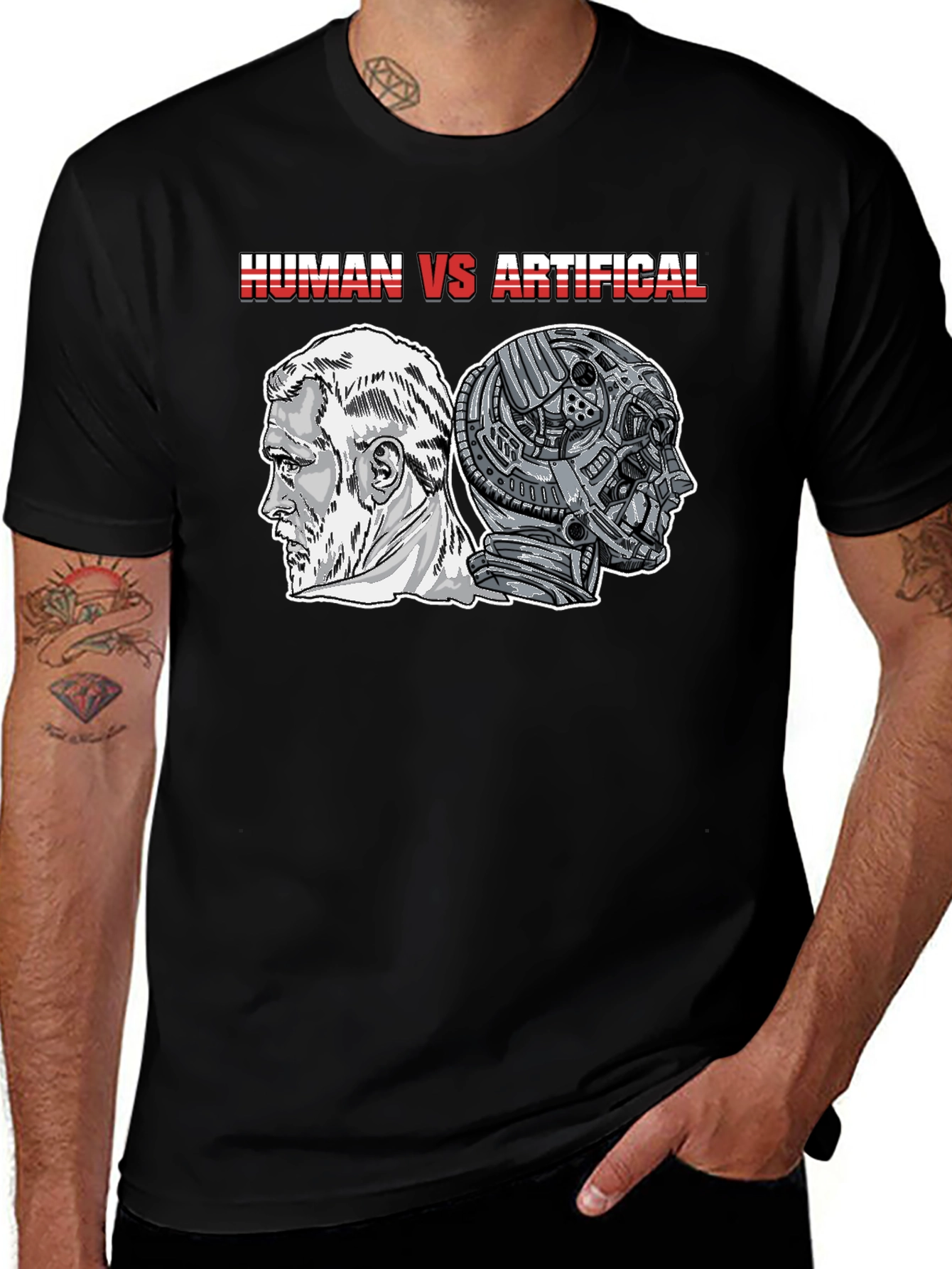 Variant 17 of Human vs Artificial T-Shirt