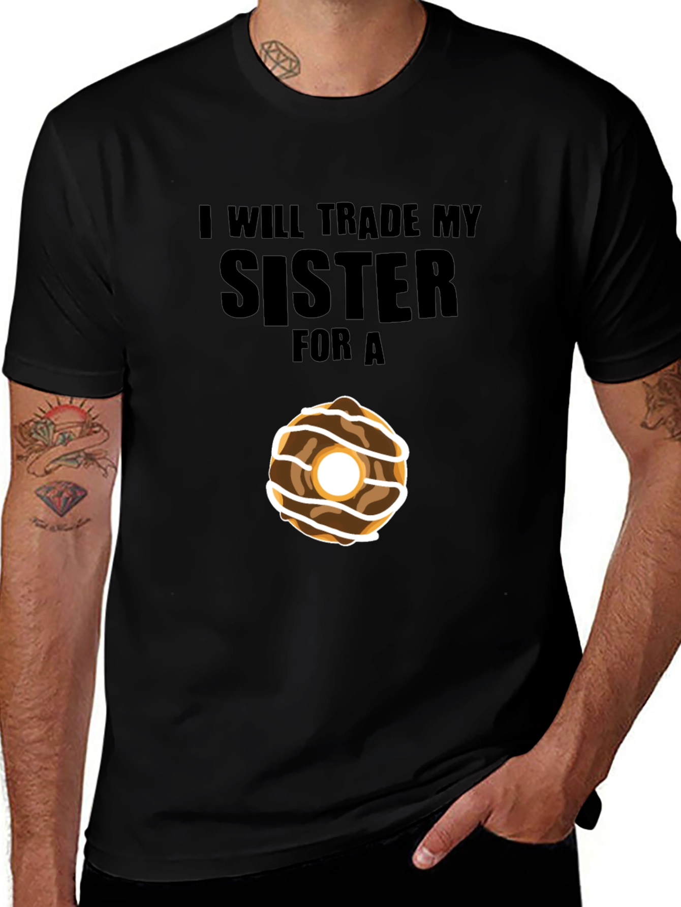 Variant 28 of Trade Sister for Donut Humor T-Shirt