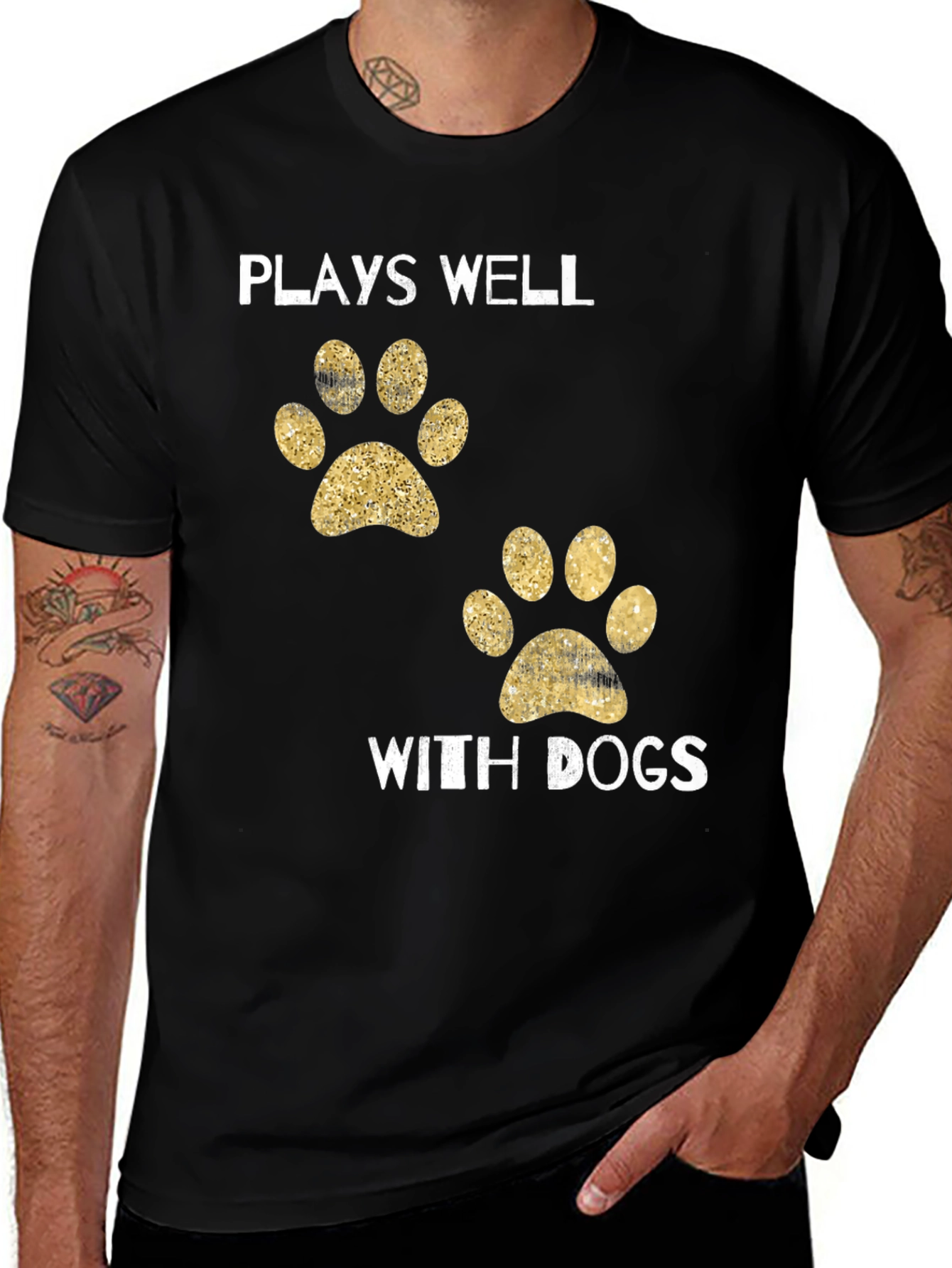 Variant 12 of Plays Well With Dogs T-Shirt