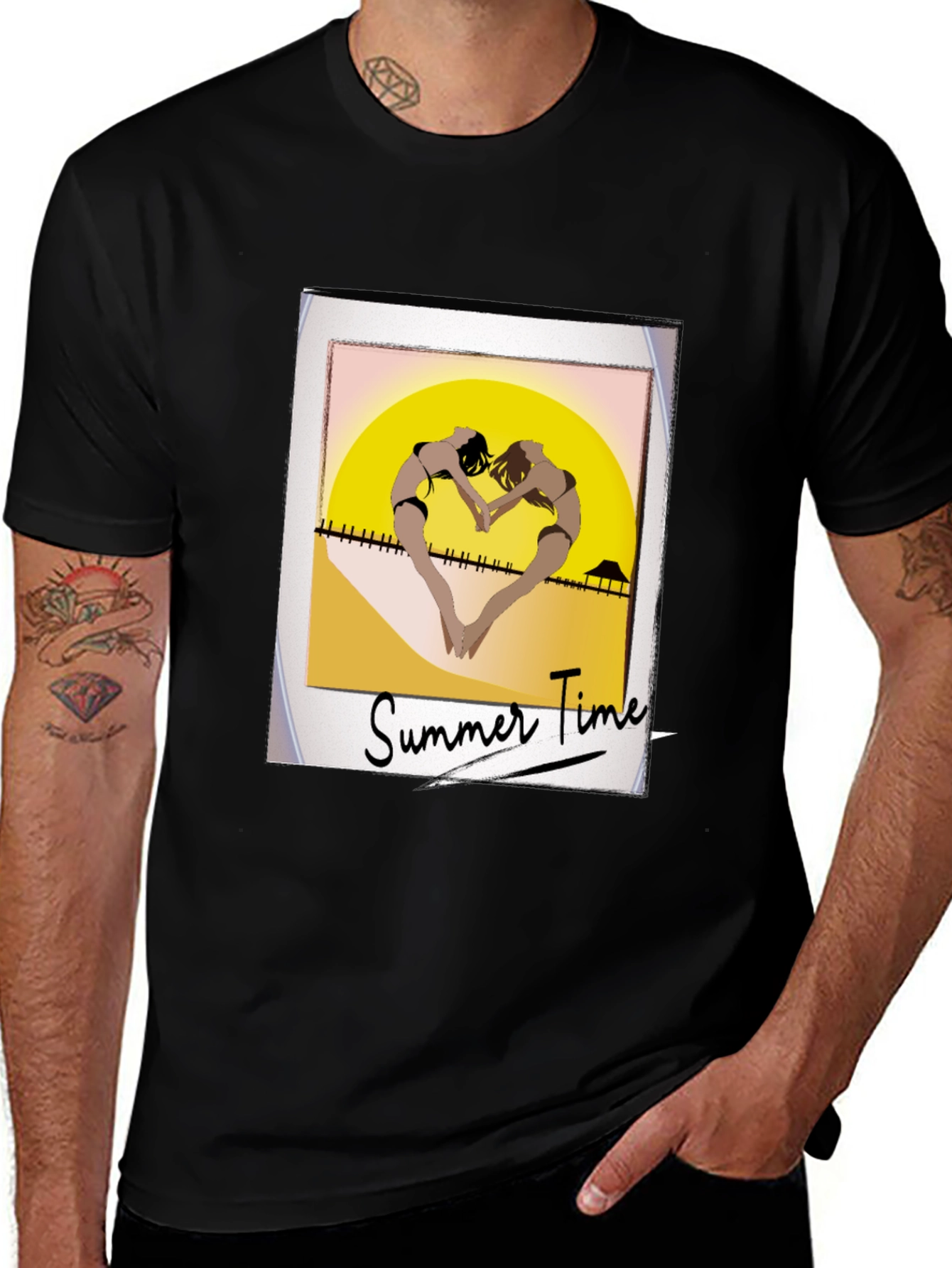 Variant 20 of Summer Time Beach Graphic T-Shirt