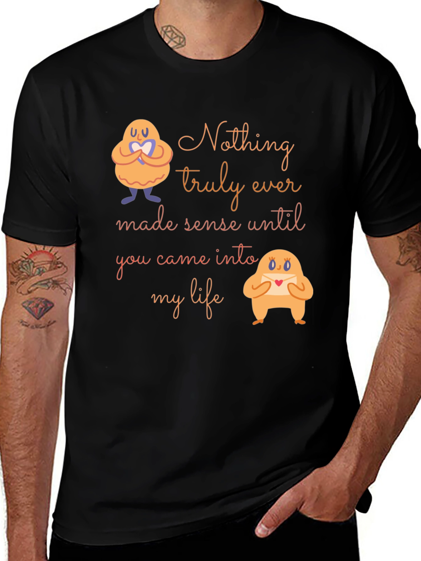 Variant 12 of Romantic Graphic Tee: Nothing Made Sense Until You