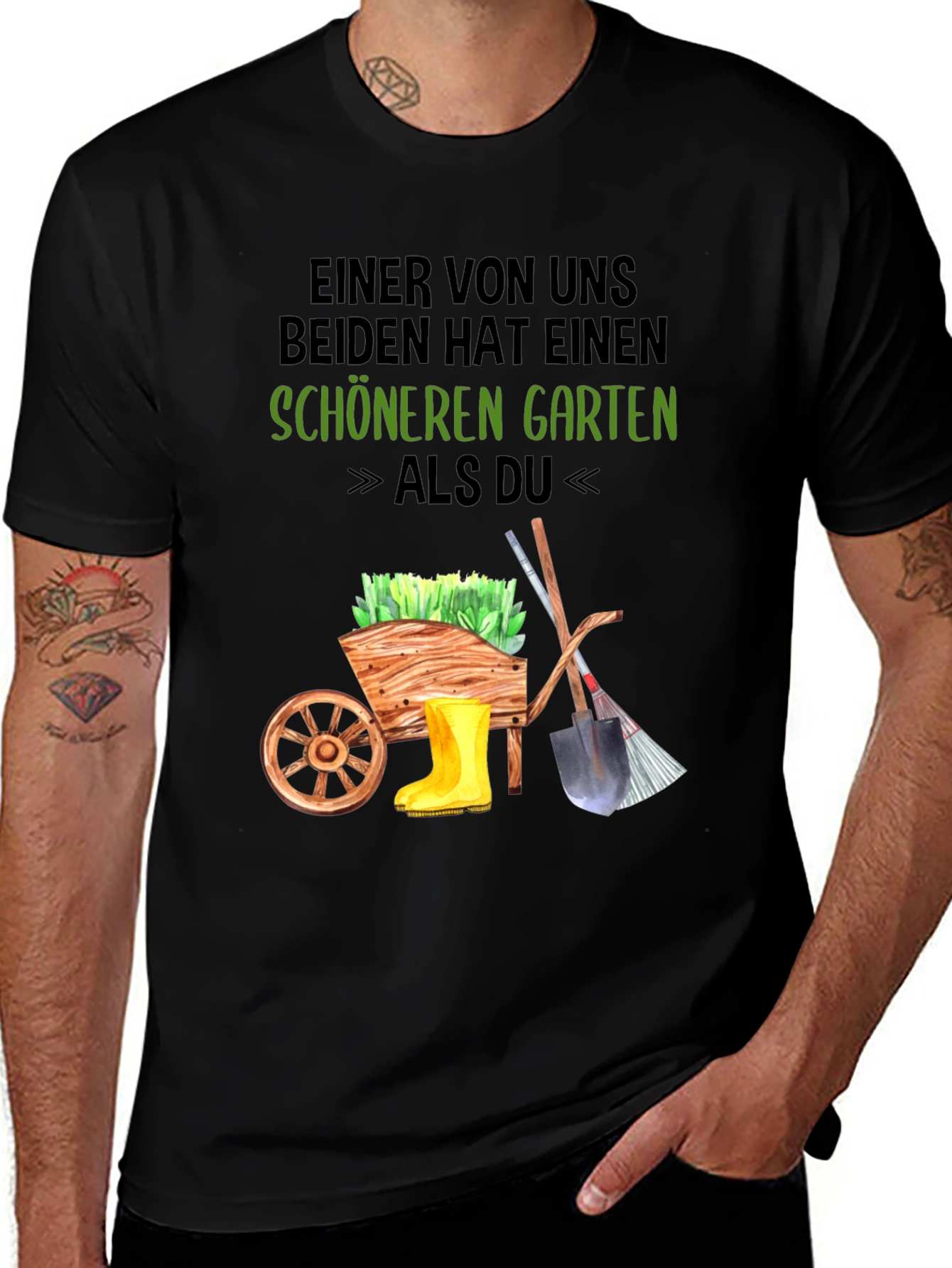 Variant 27 of Gardener T-Shirt: One of Us Has a Nicer Garden Than You