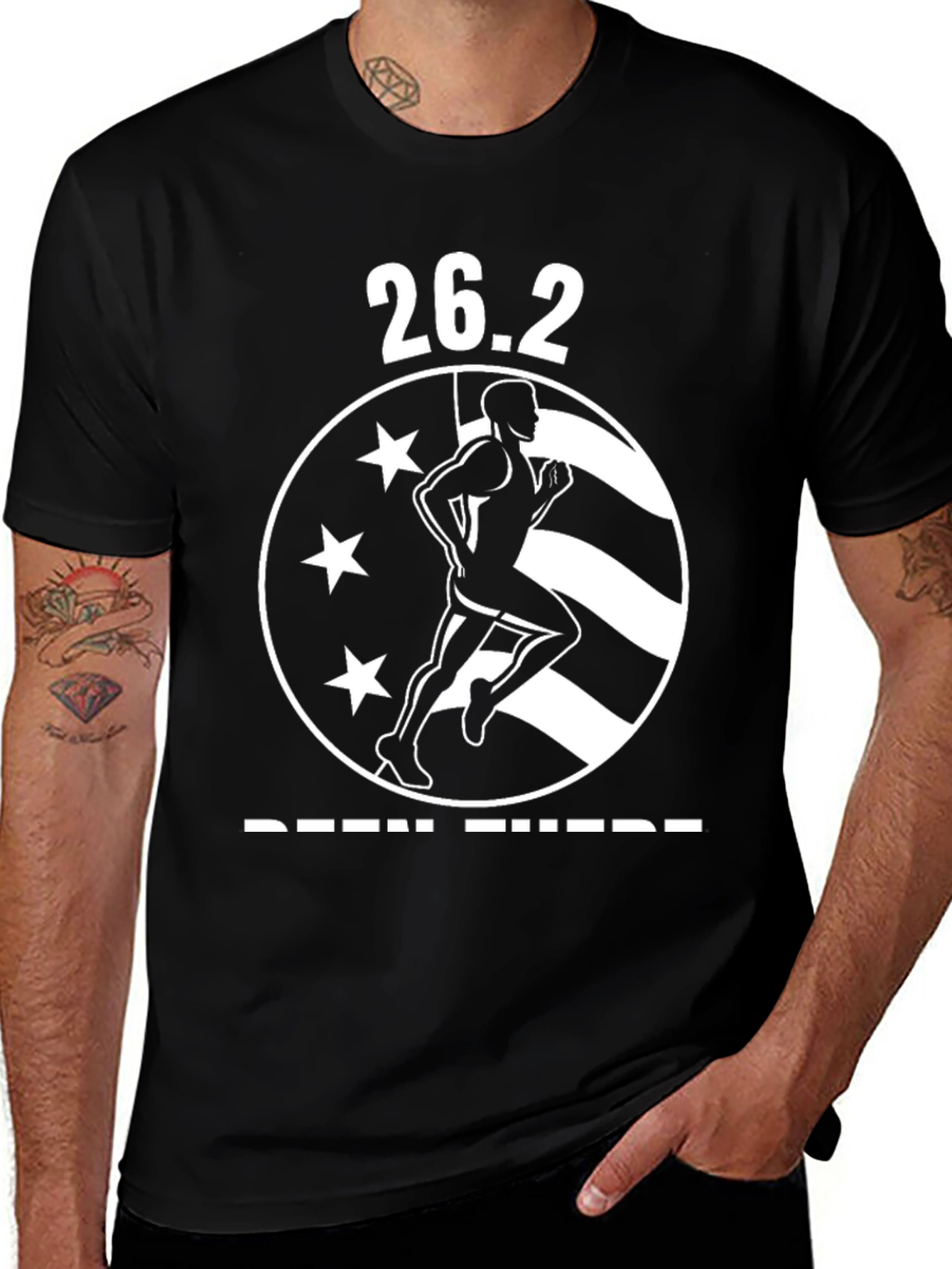 Variant 20 of 26.2 Marathon Runner Graphic T-Shirt