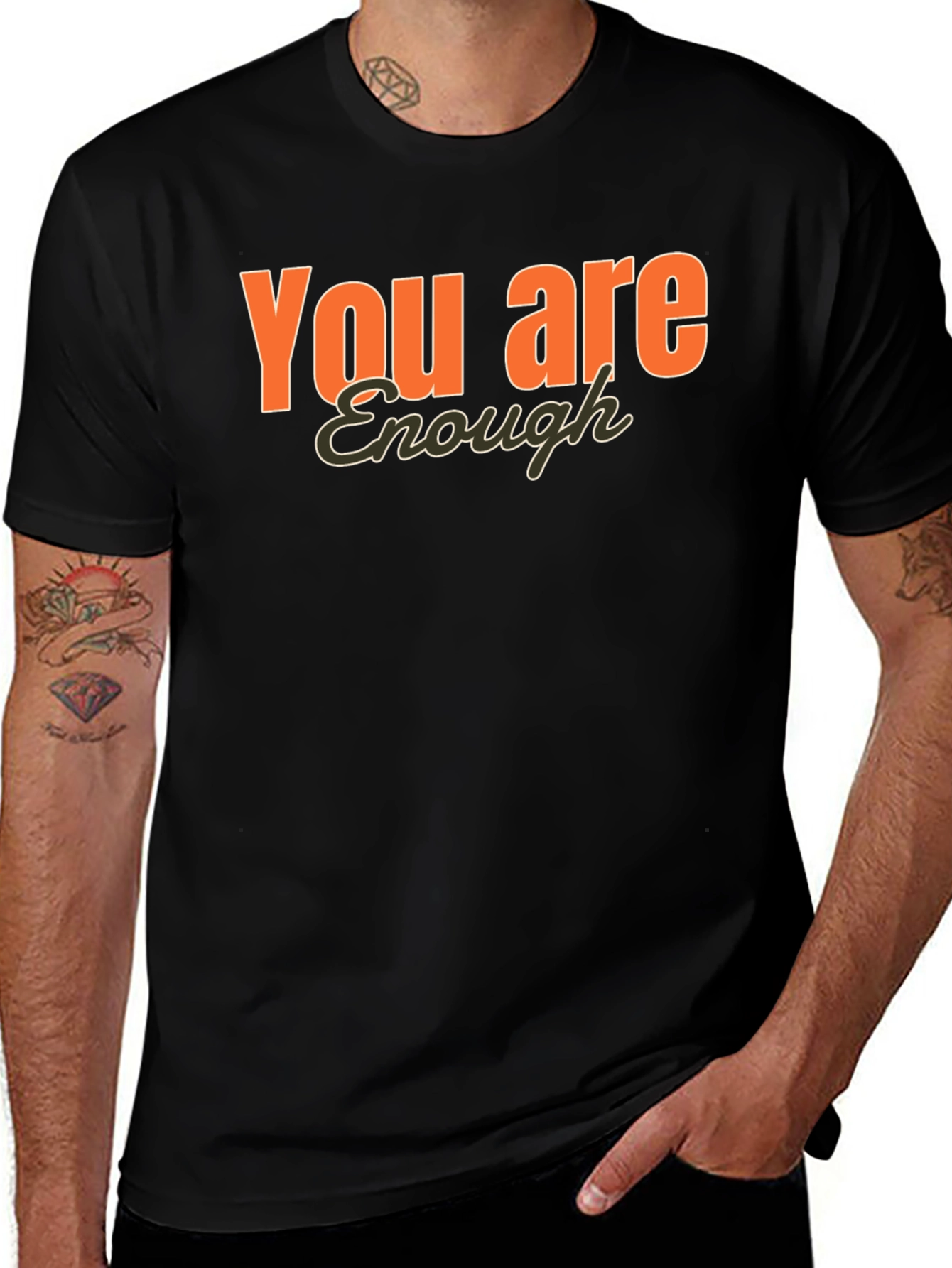 You Are Enough Graphic T-Shirt - Positive Affirmation Tee