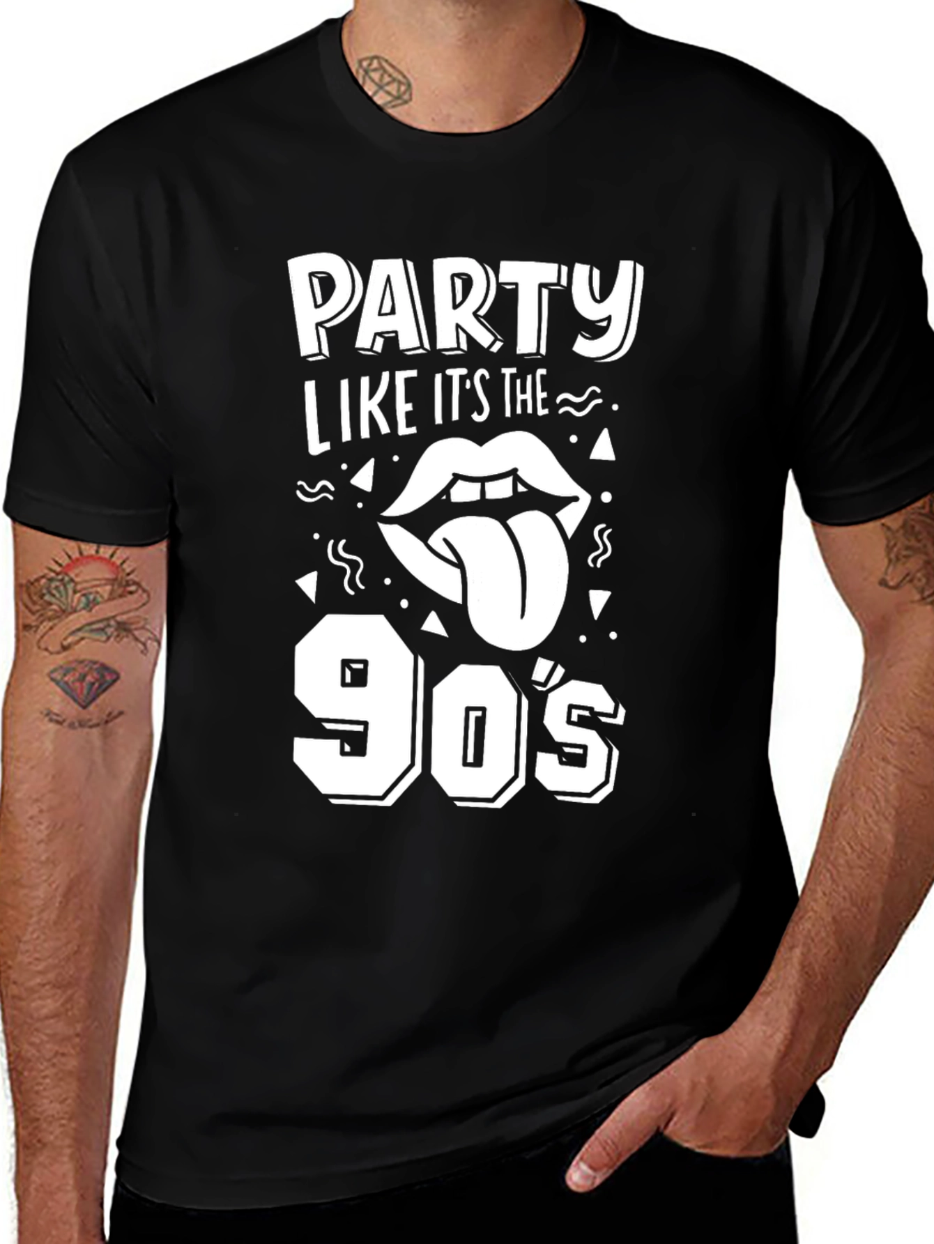 Variant 21 of Party Like It's The 90s Black T-Shirt