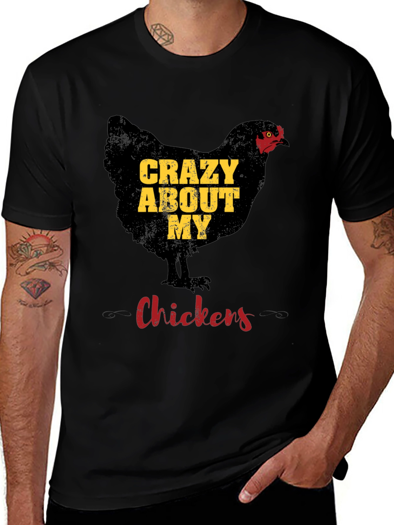 Variant 19 of Crazy About My Chickens Graphic Tee