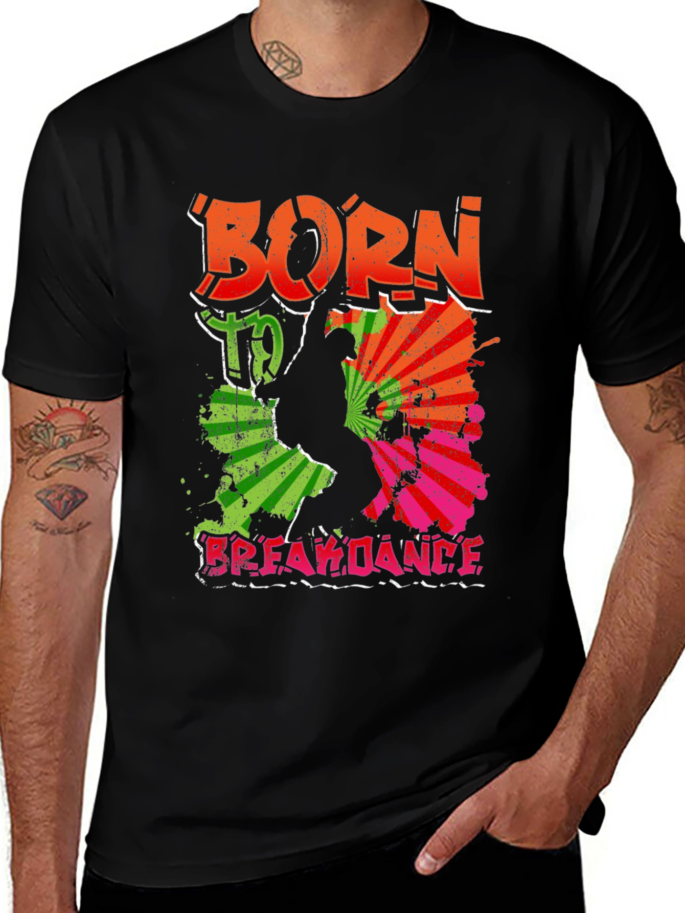 Variant 6 of Born to Breakdance Graphic Tee - Stylish Dance Shirt