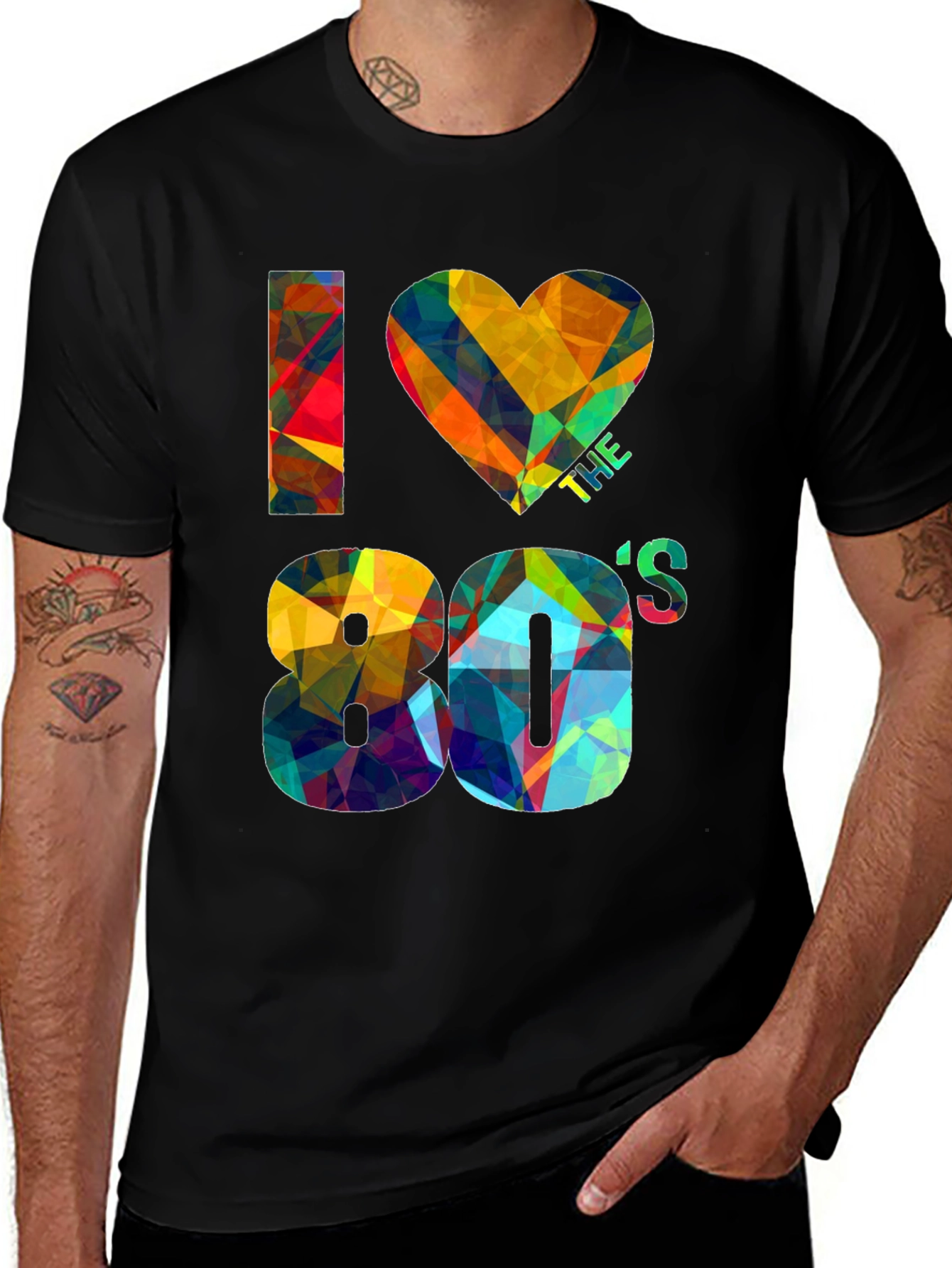 Variant 29 of I Love the 80s Graphic Tee - Retro Style!