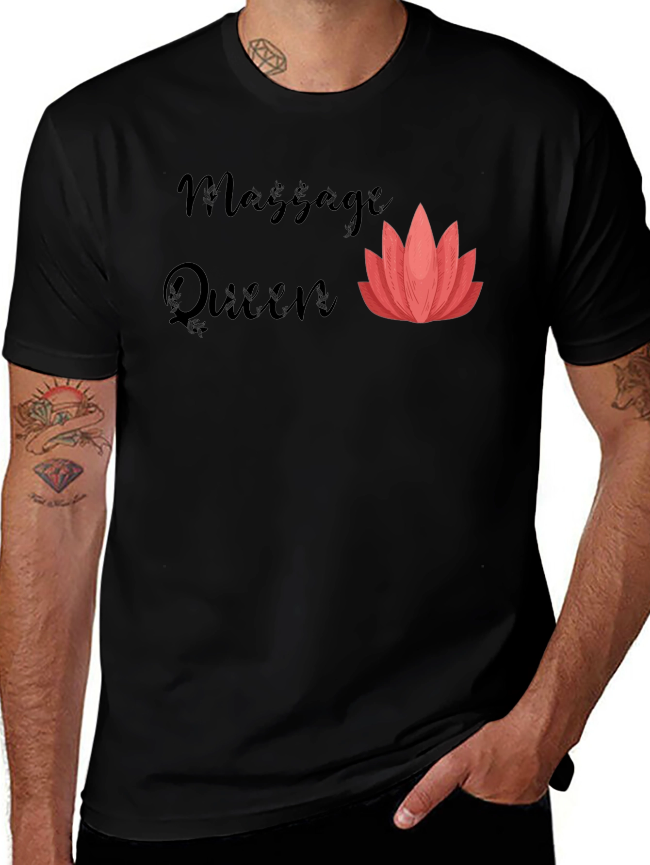 Variant 22 of Massage Queen T-Shirt - Relax & Unwind