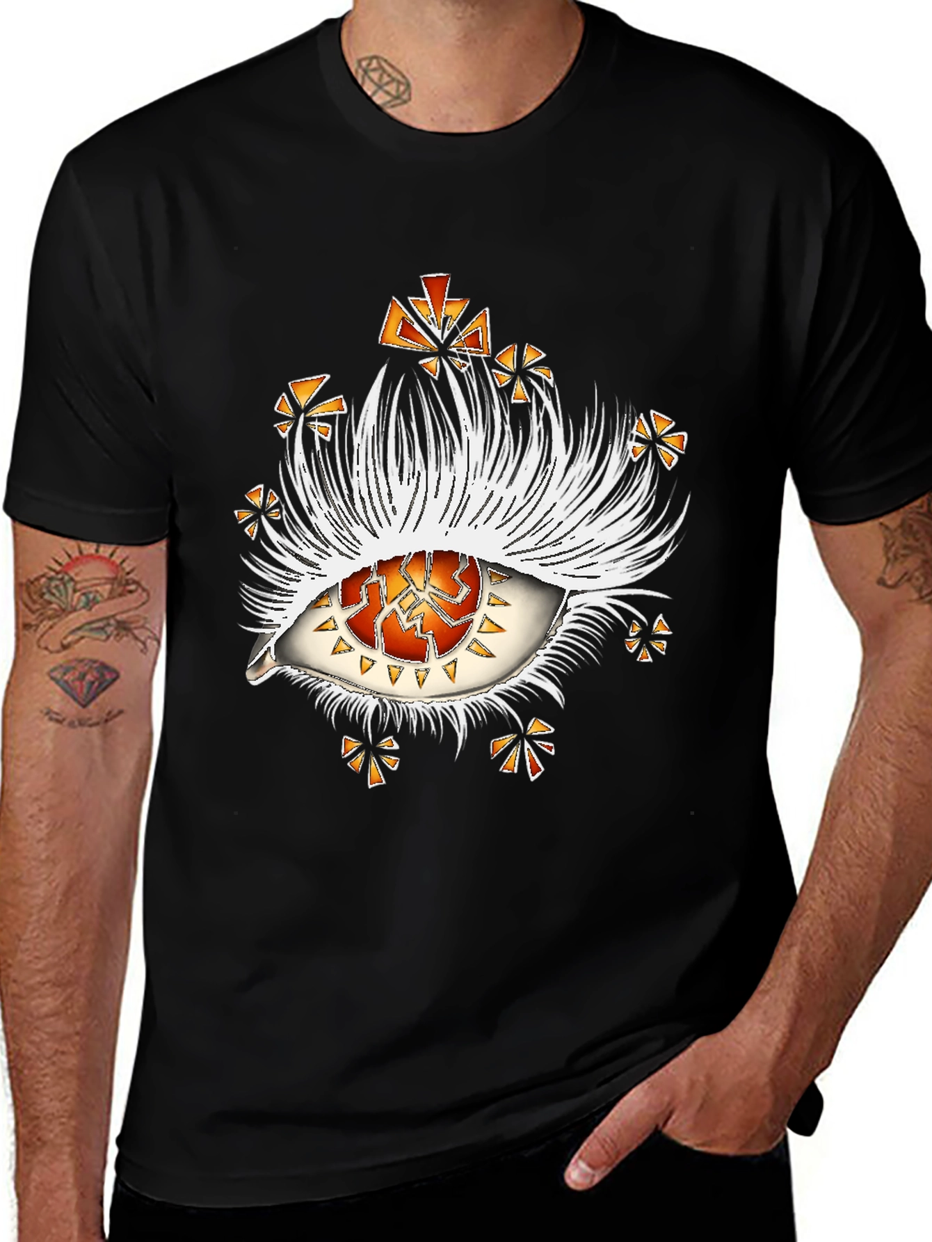 Variant 12 of Abstract Eye Graphic Tee - Unique Fashion Statement