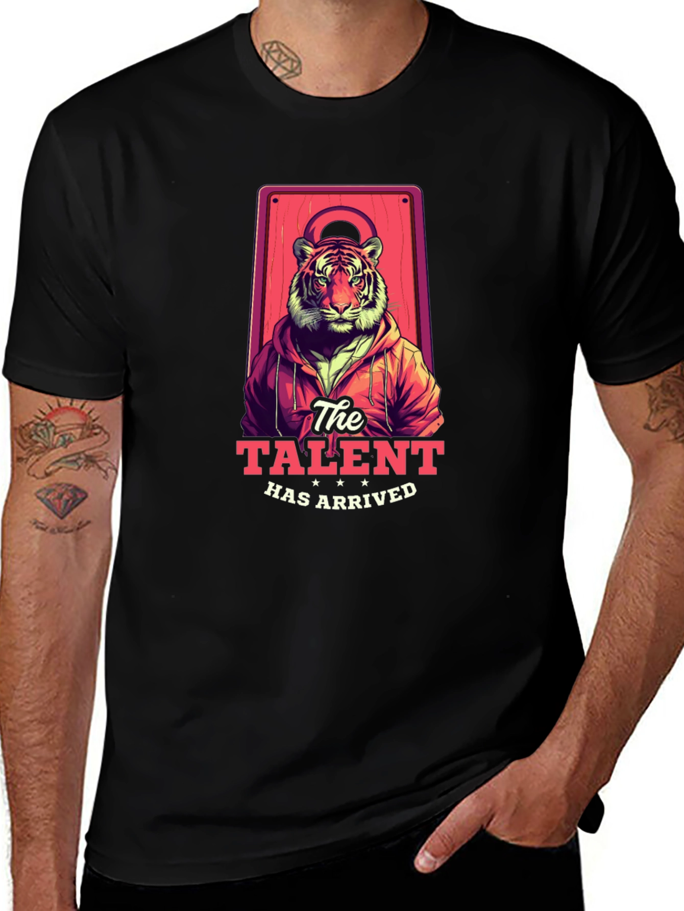 Variant 28 of The Talent Has Arrived Black Graphic Tee