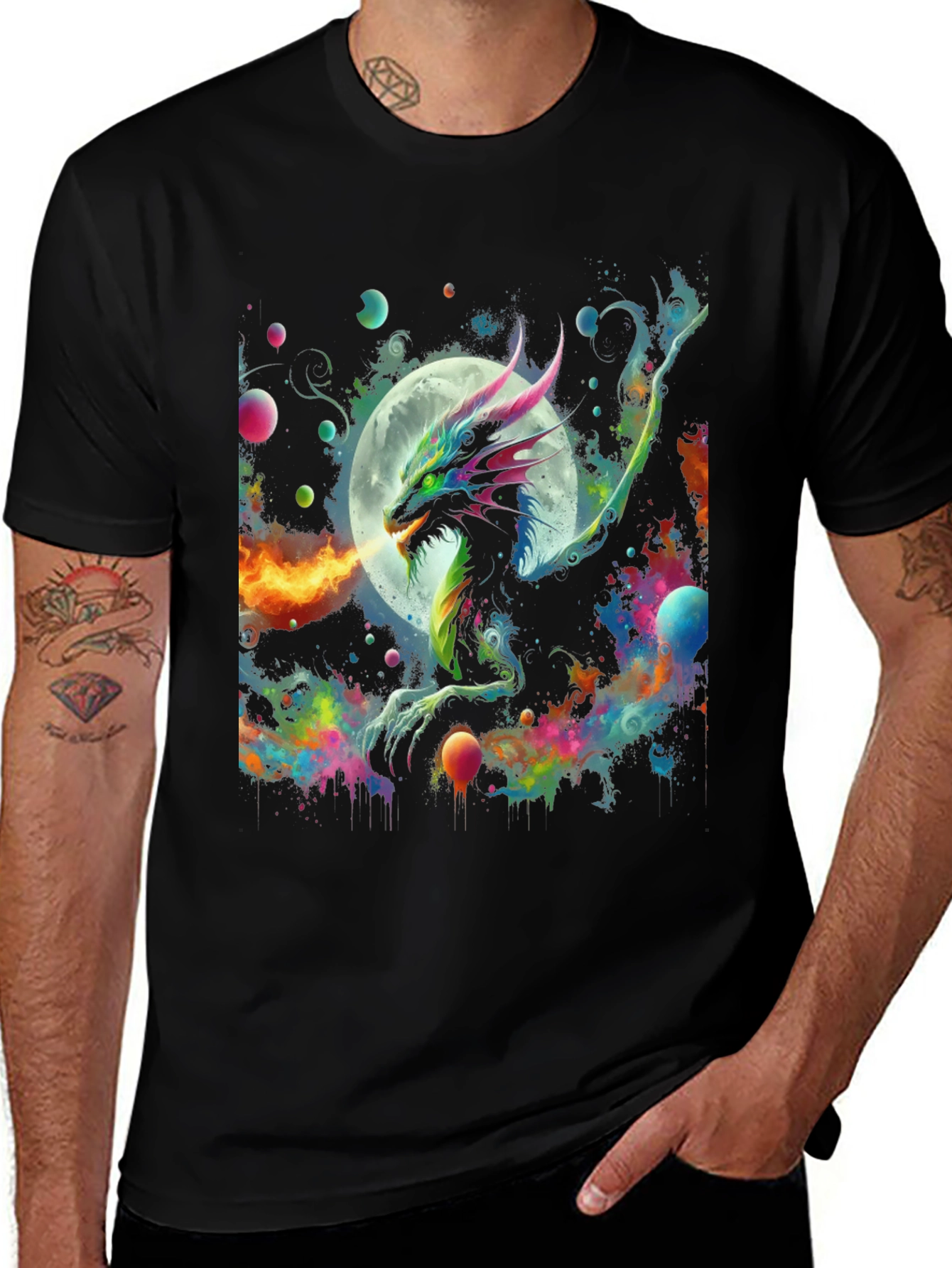 Variant 28 of Cosmic Dragon T-Shirt