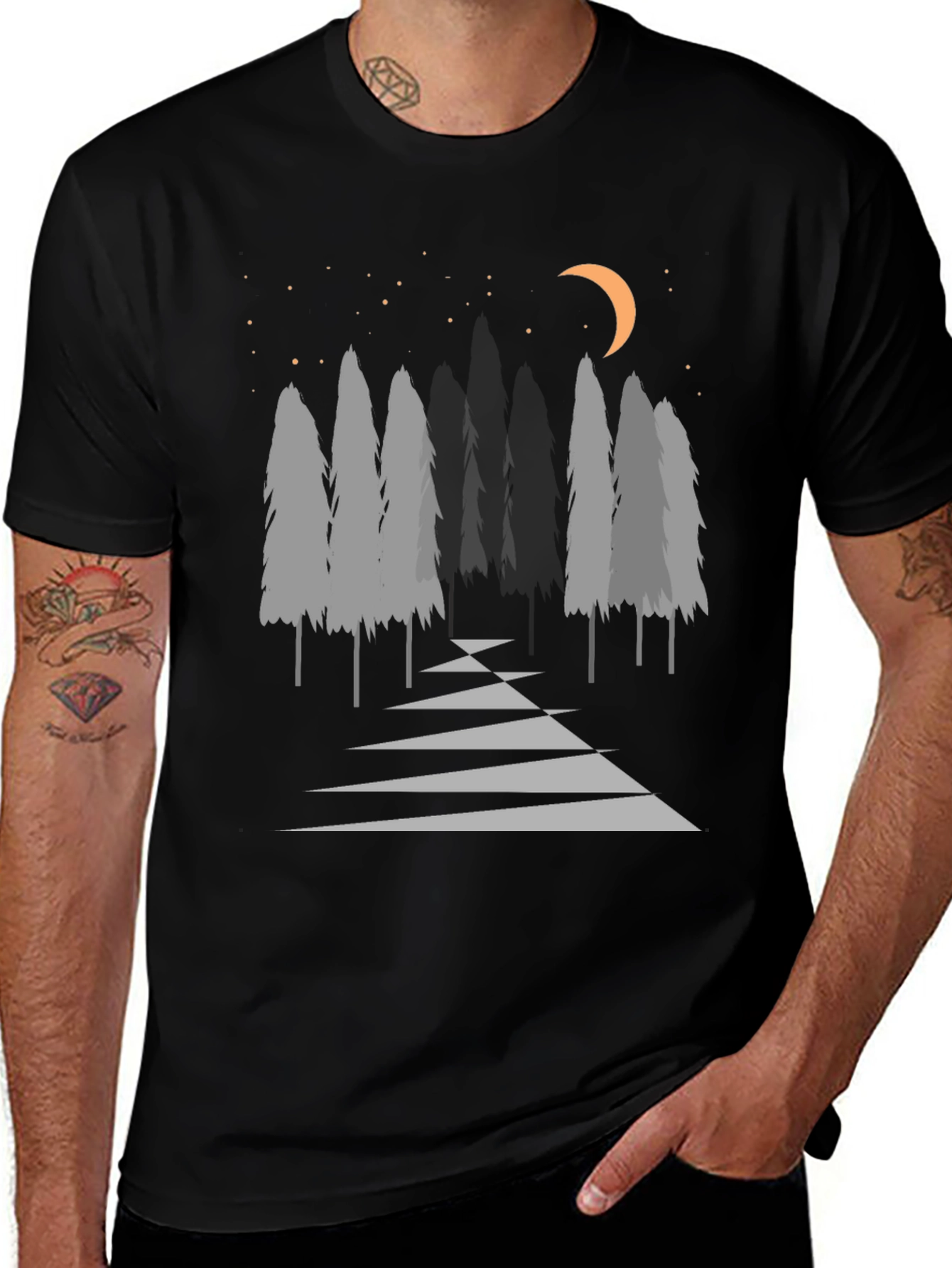 Variant 20 of Night Forest Graphic Tee