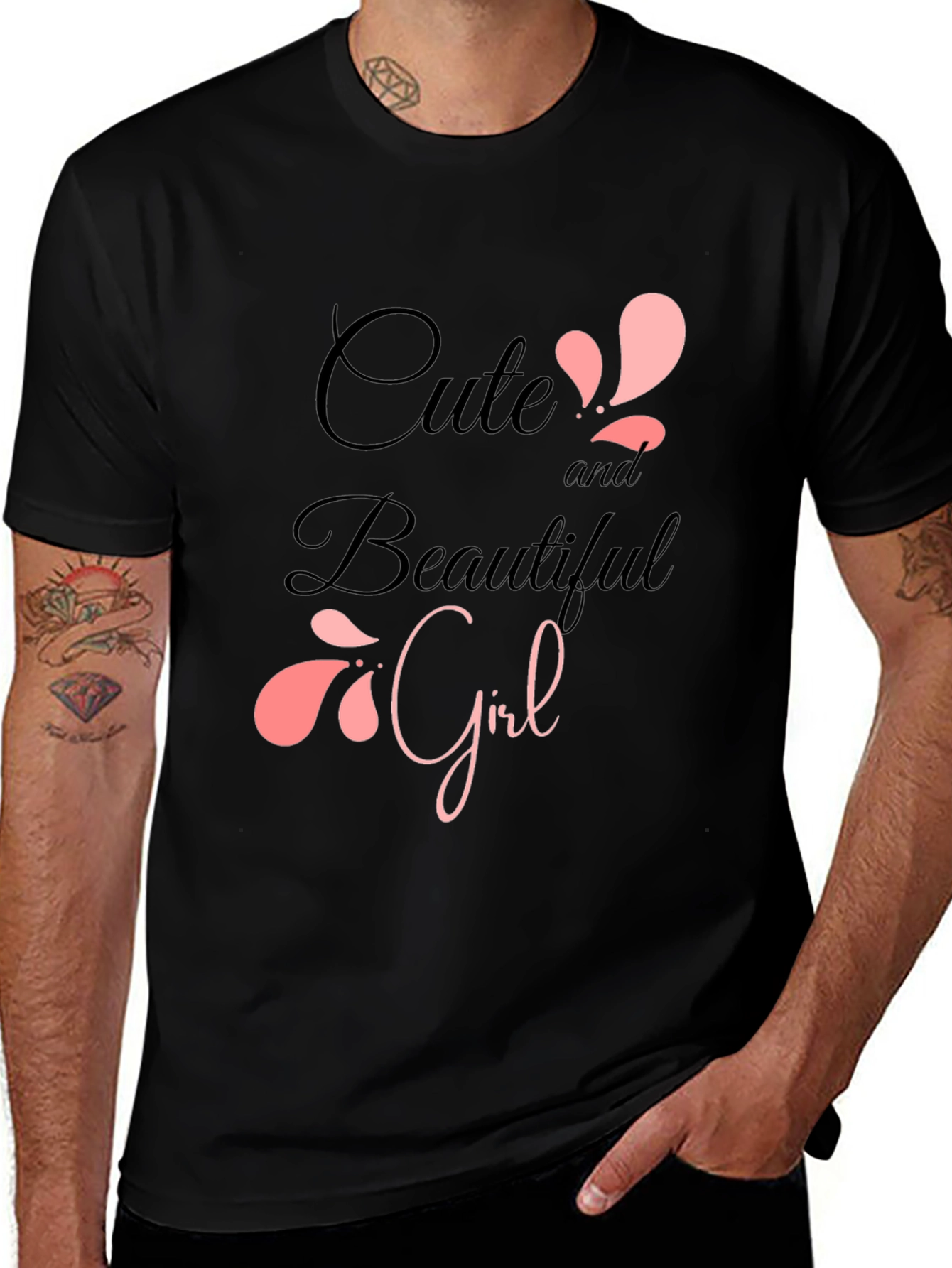 Variant 24 of Cute & Beautiful Girl Graphic Print T-Shirt