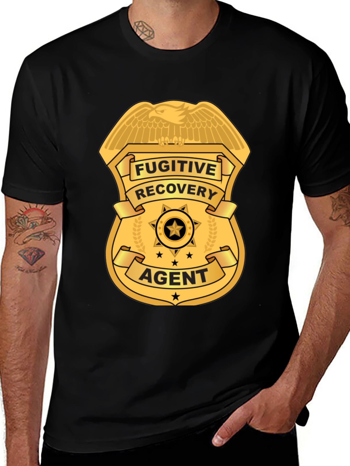 Fugitive Recovery Agent Graphic T-Shirt