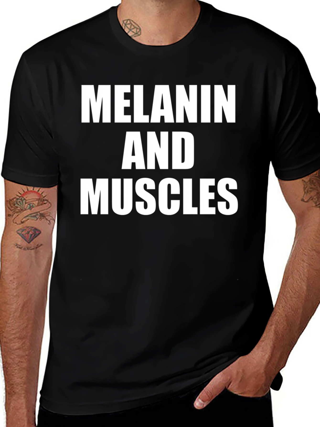 Variant 29 of Melanin and Muscles Graphic Tee