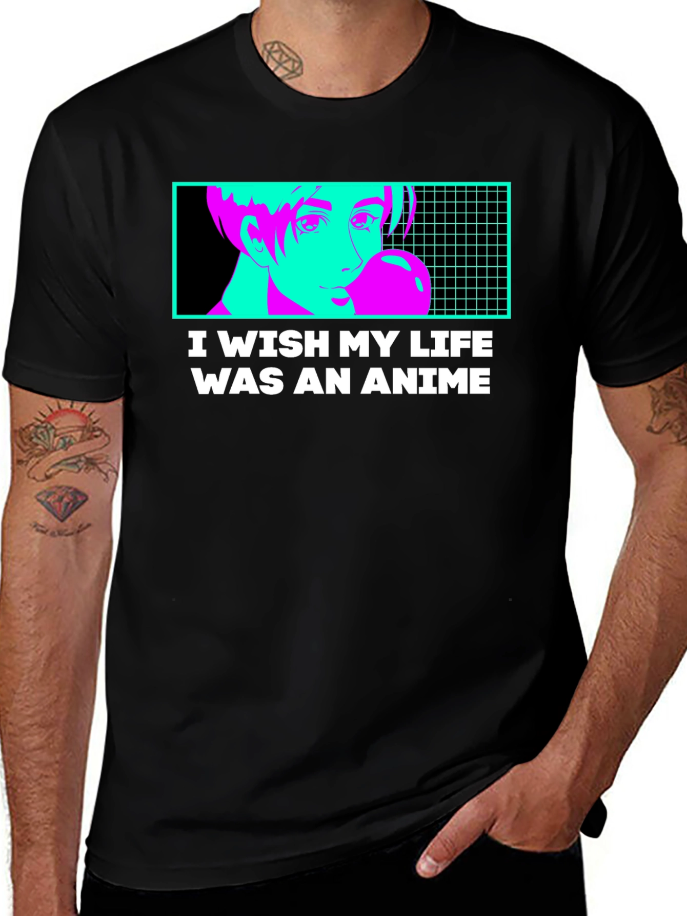 Variant 28 of I Wish My Life Was An Anime T-Shirt