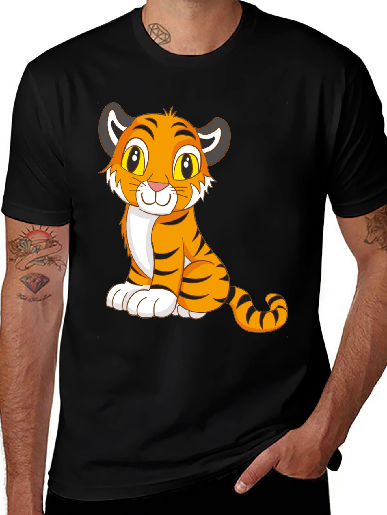 Variant 10 of Cute Tiger Cub Graphic Tee