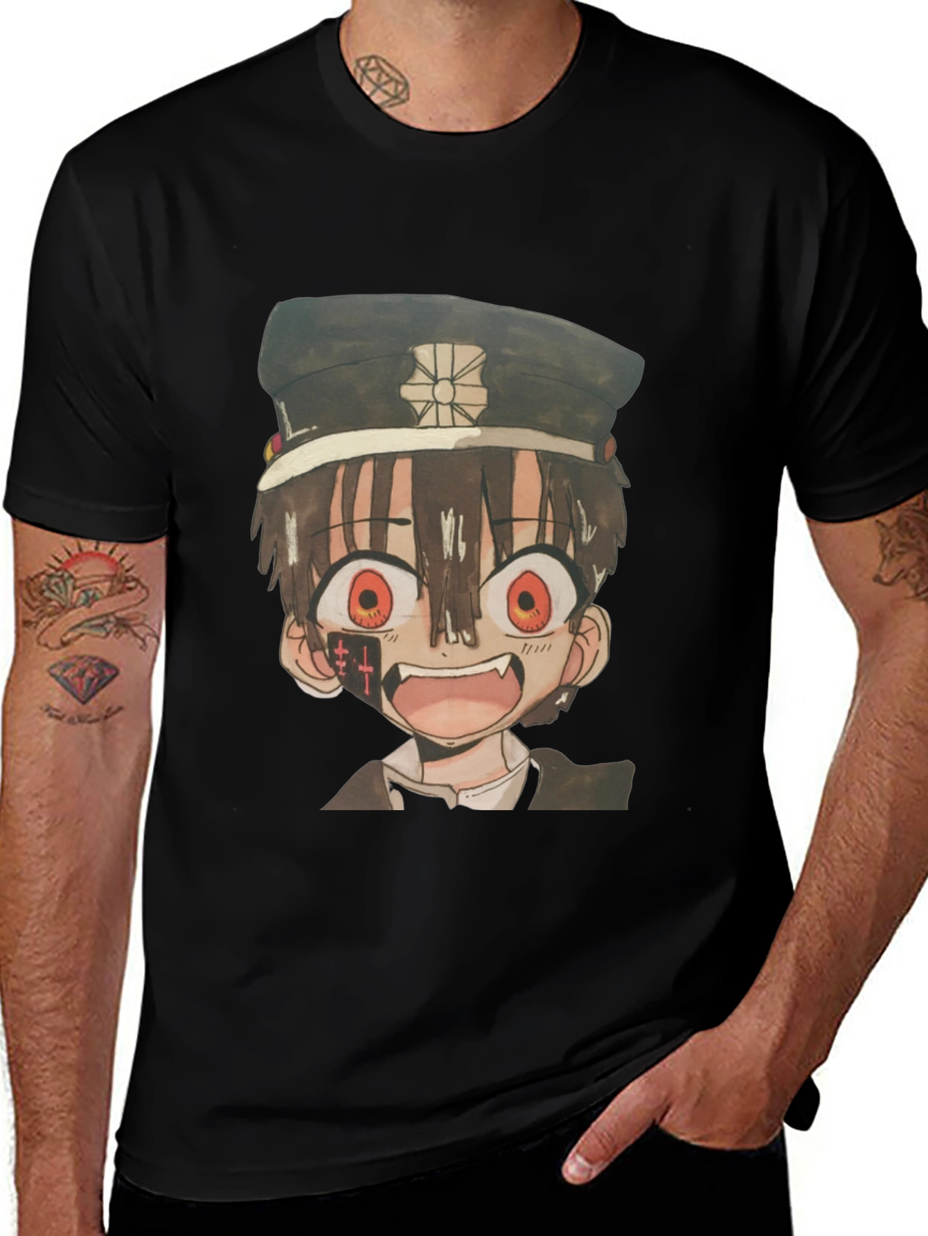 Variant 12 of Anime Hanako-kun Black Graphic T-Shirt