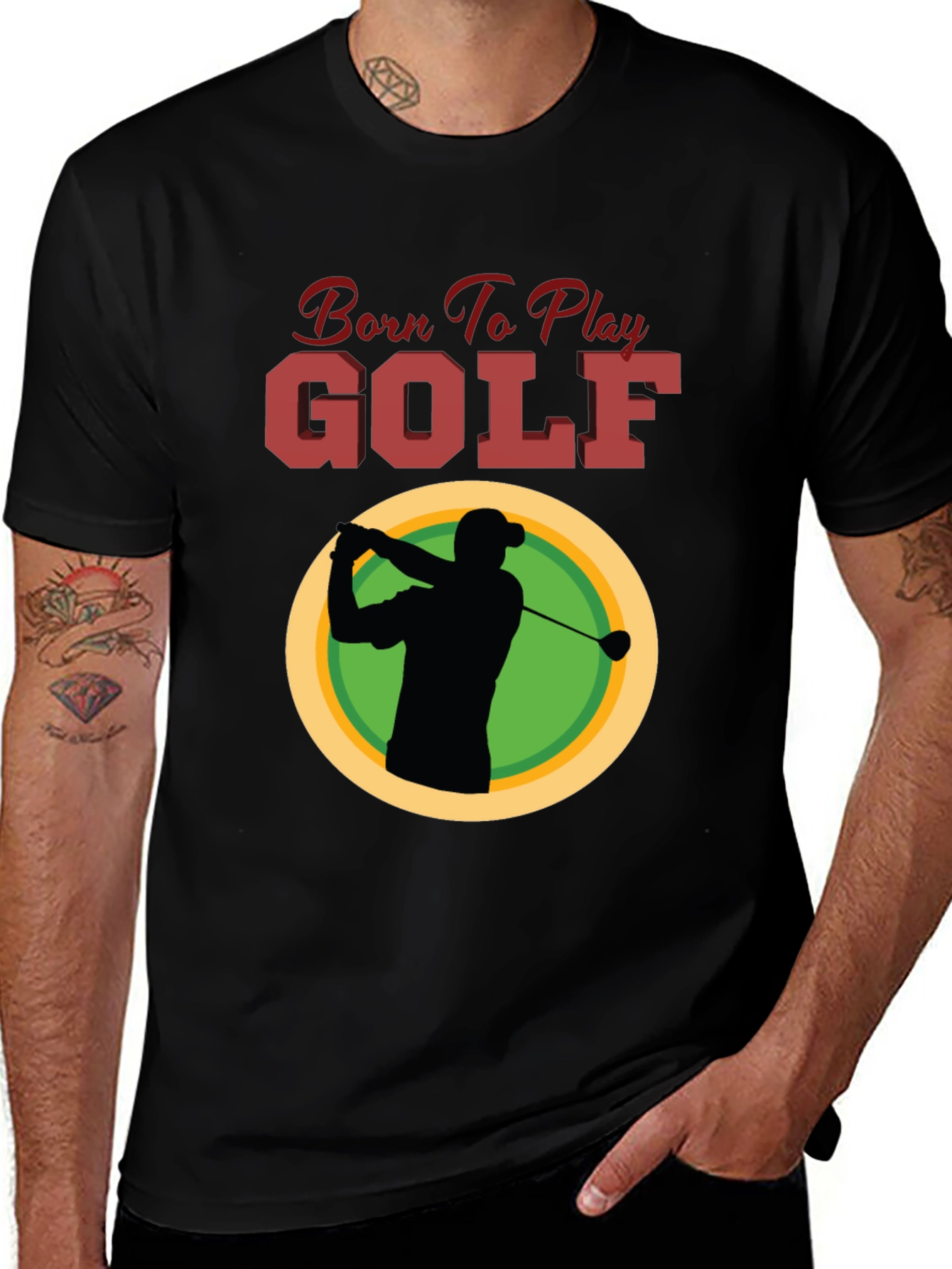 Variant 15 of Born to Play Golf Graphic Tee