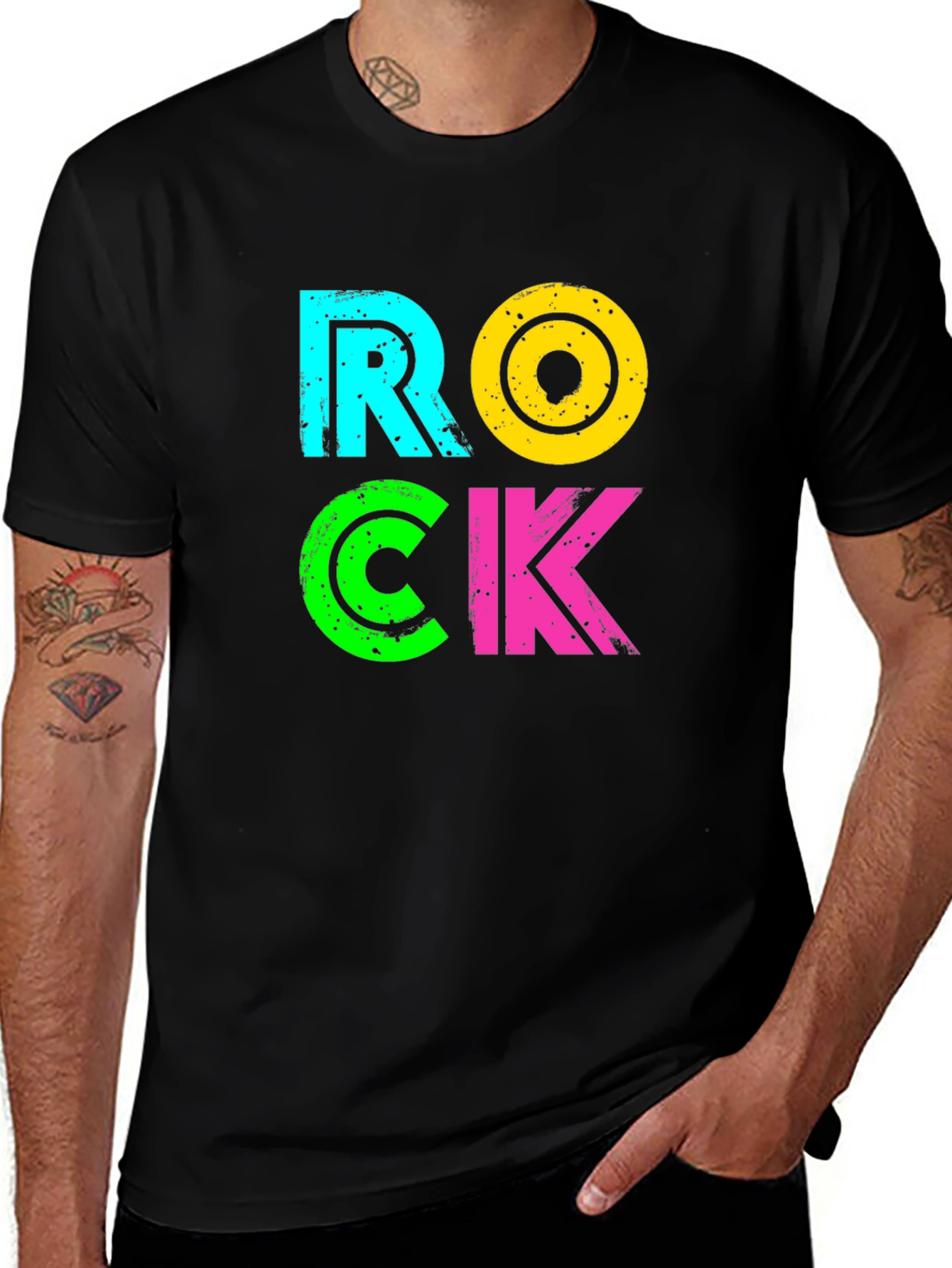 Retro ROCK T-Shirt - Vibrant 80s Style