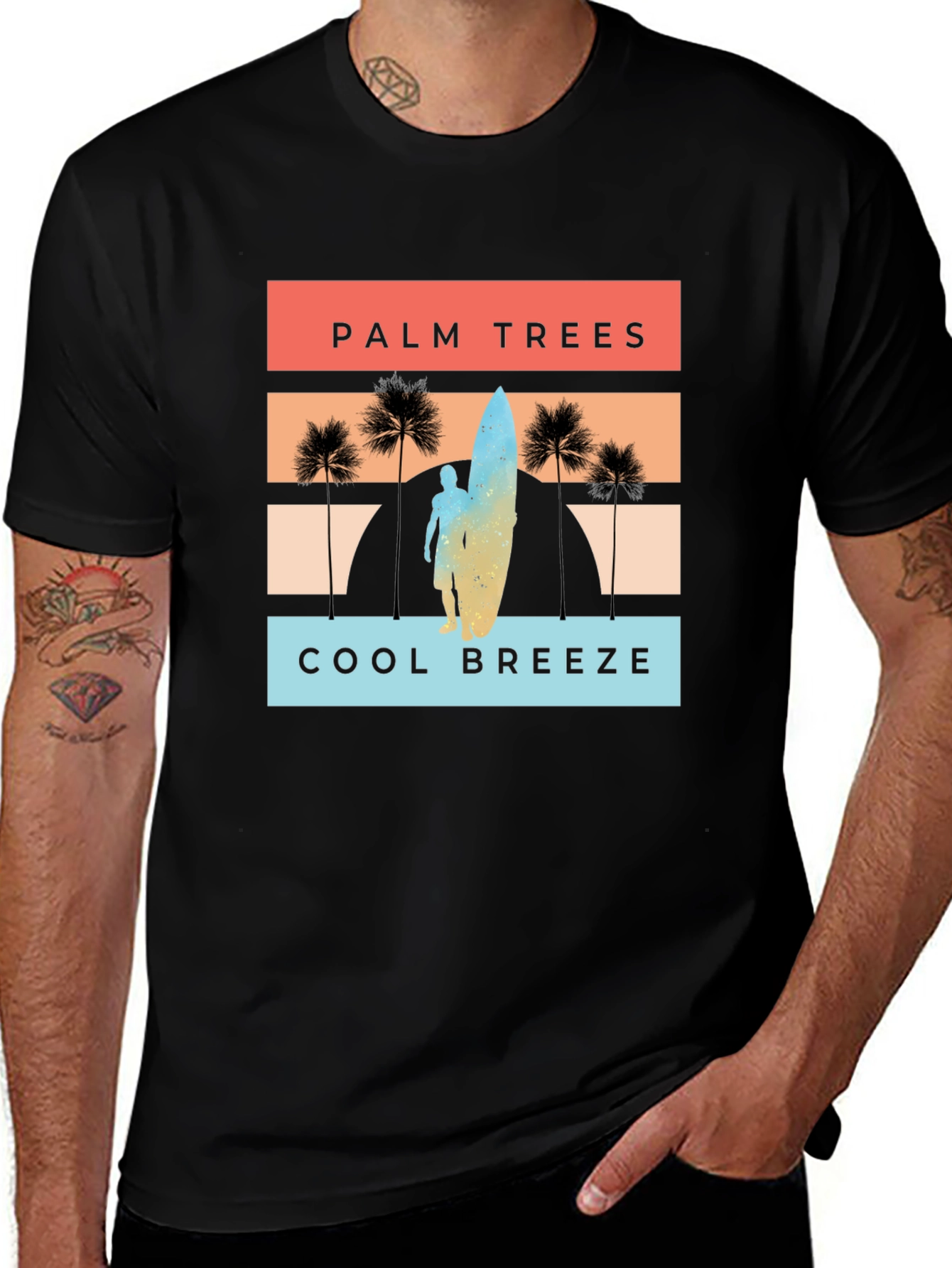 Variant 11 of Palm Trees Cool Breeze Graphic T-Shirt