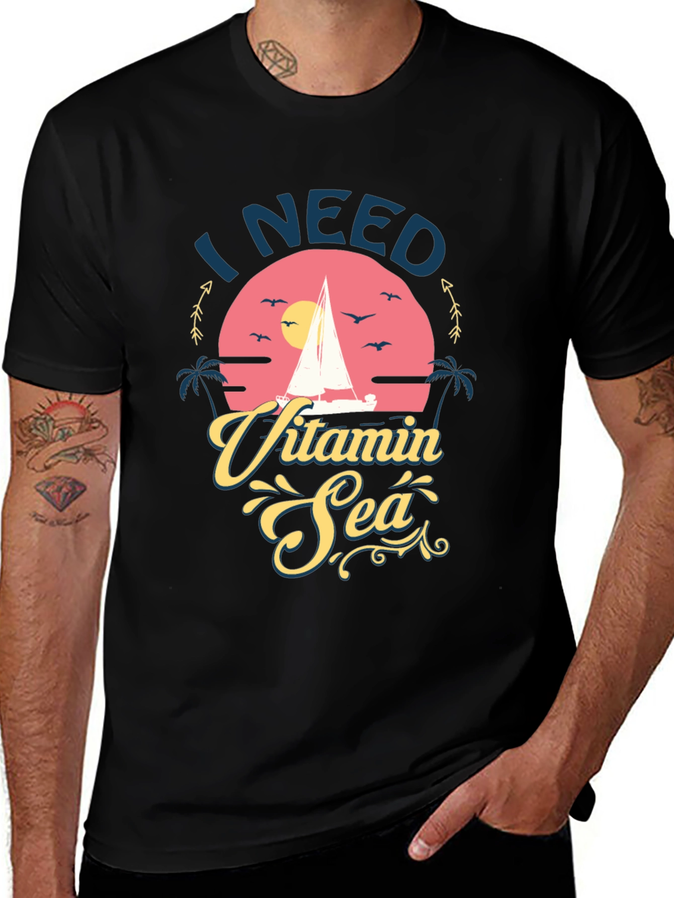 I Need Vitamin Sea Graphic T-Shirt